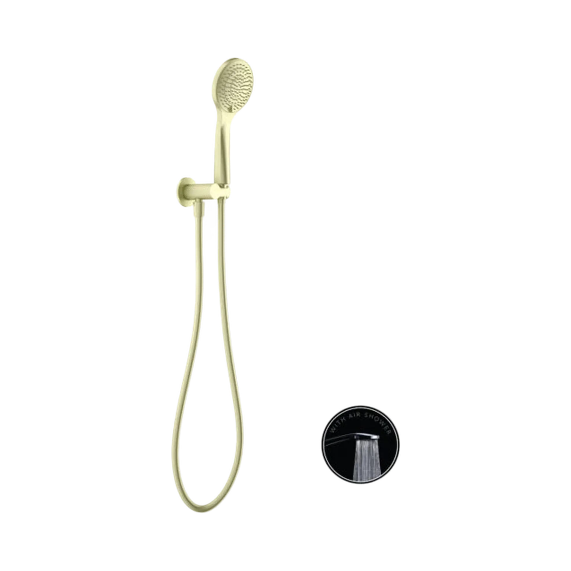 NR251905 BG Opal Shower On Bracket With Air Shower Brushed Gold image 1