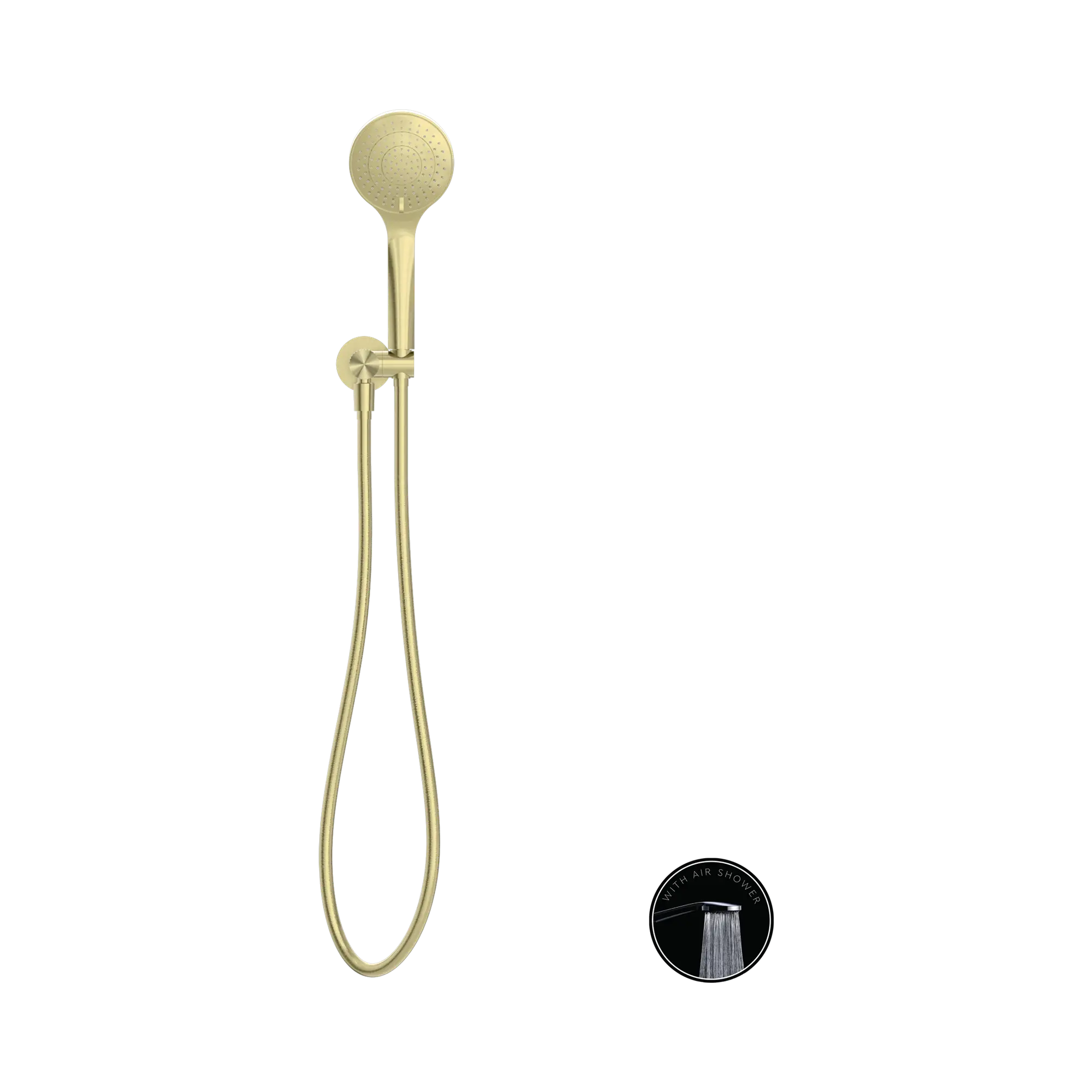NR251905 BG Opal Shower On Bracket With Air Shower Brushed Gold image 2
