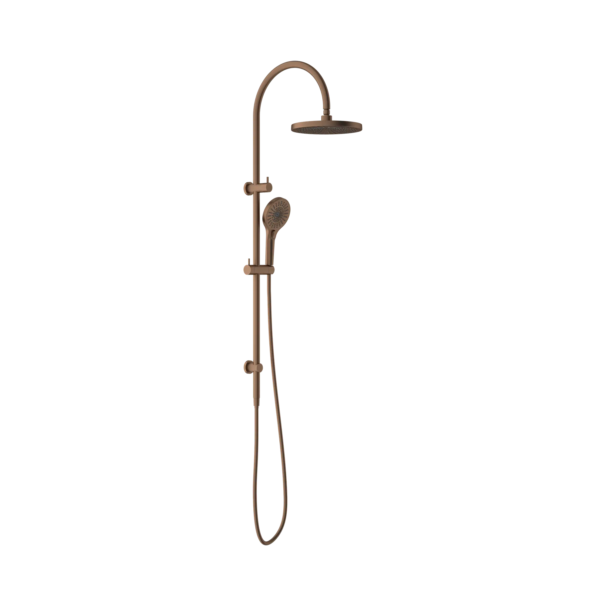 NR251905e BZ Opal Twin Shower Brushed Bronze image 1