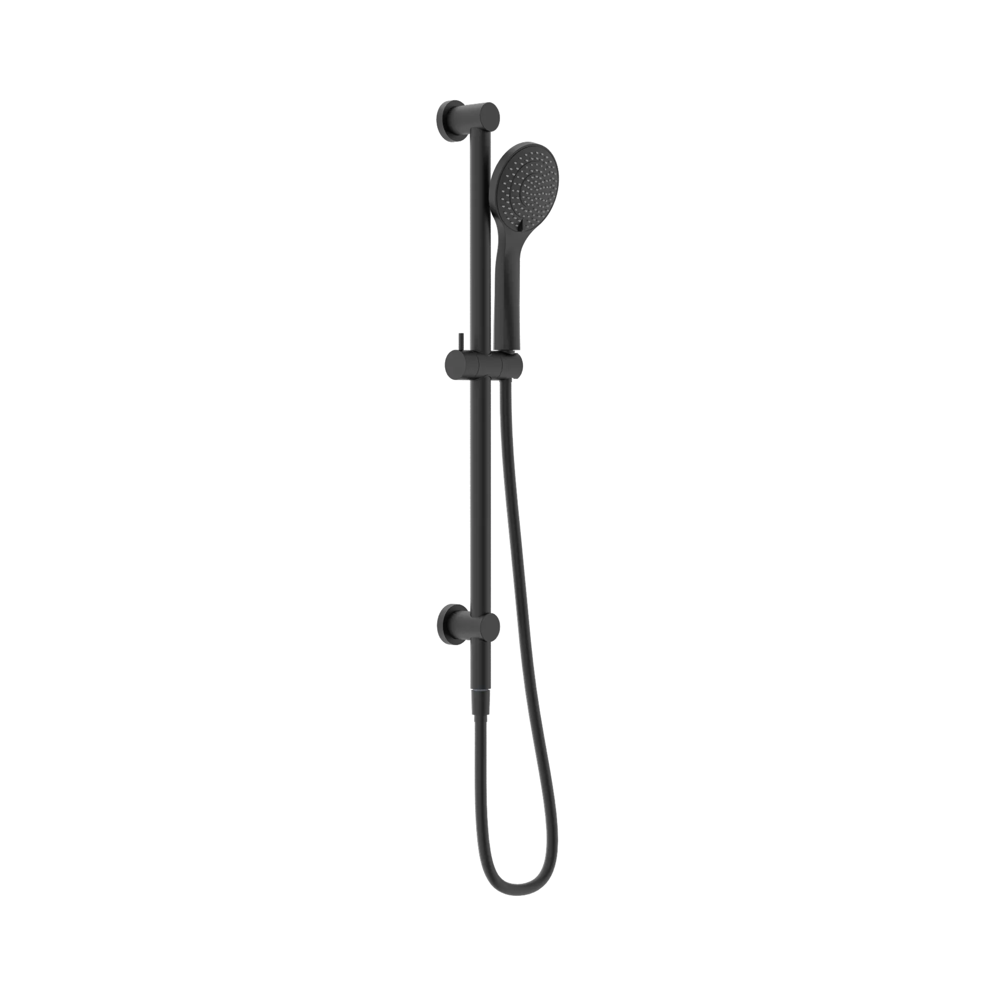 NR221905a MB Mecca Shower Rail With Air Shower Matte Black image 1