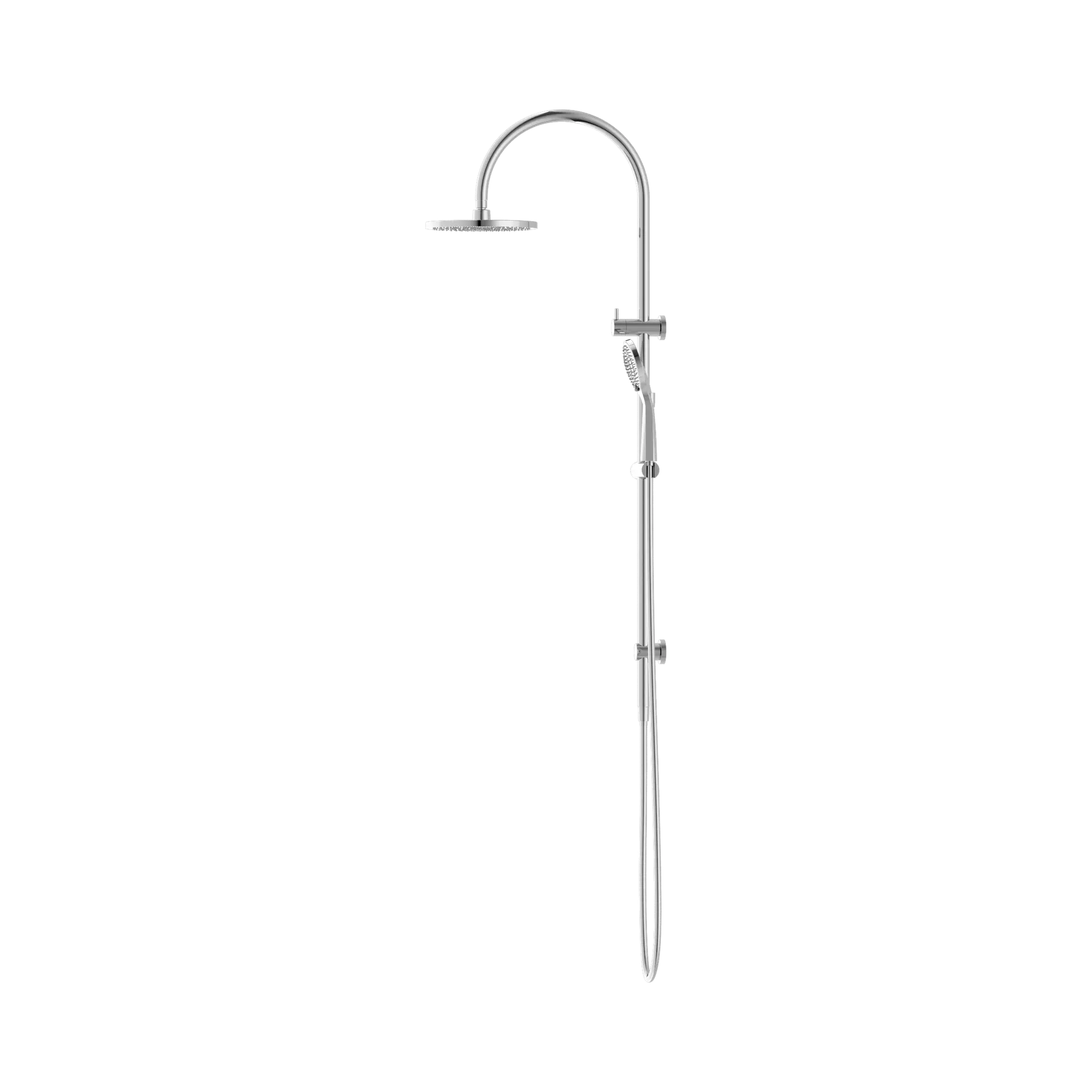 NR221905b CH Mecca Twin Shower With Air Shower Chrome image 2