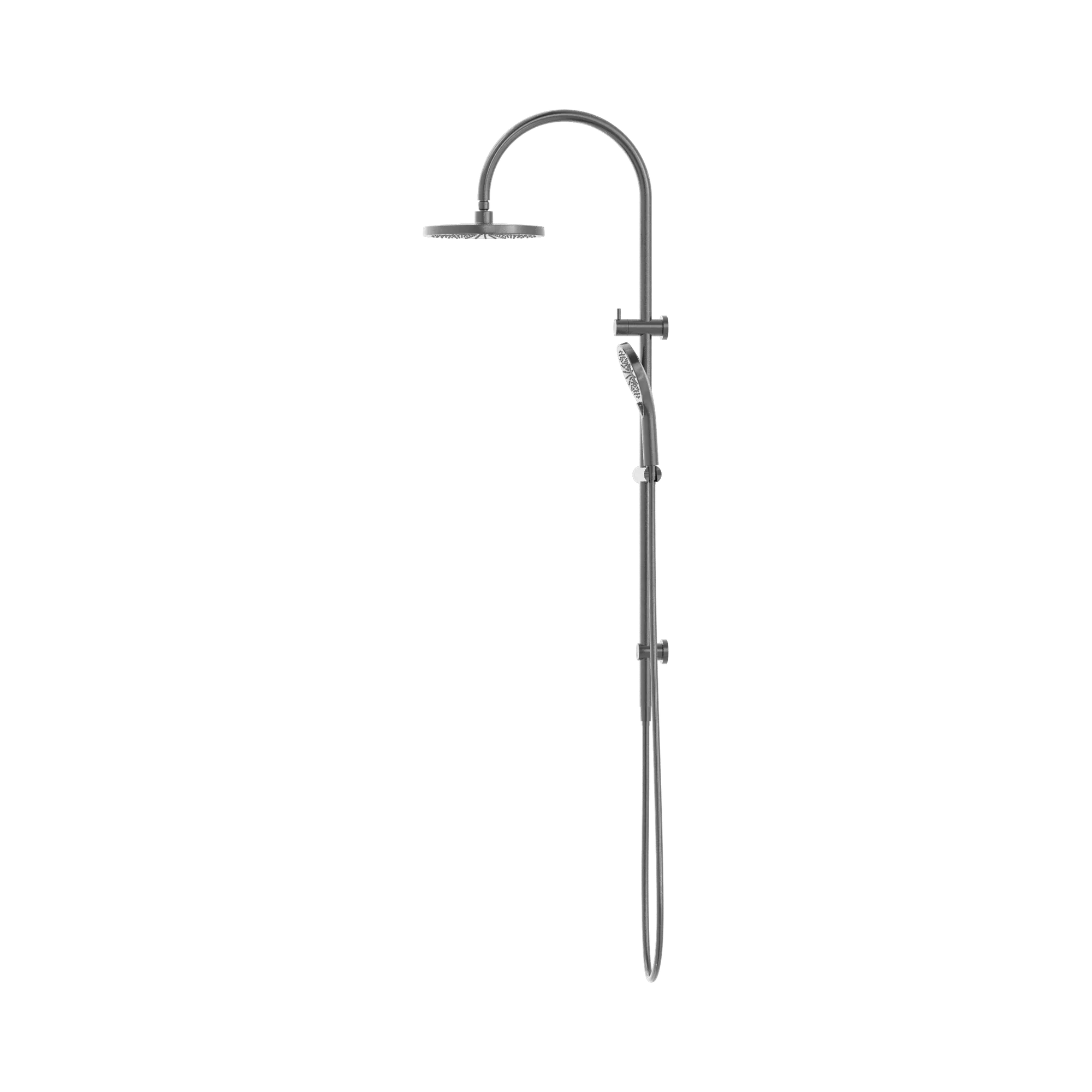 NR221905e GM Mecca Twin Shower Gun Metal image 2