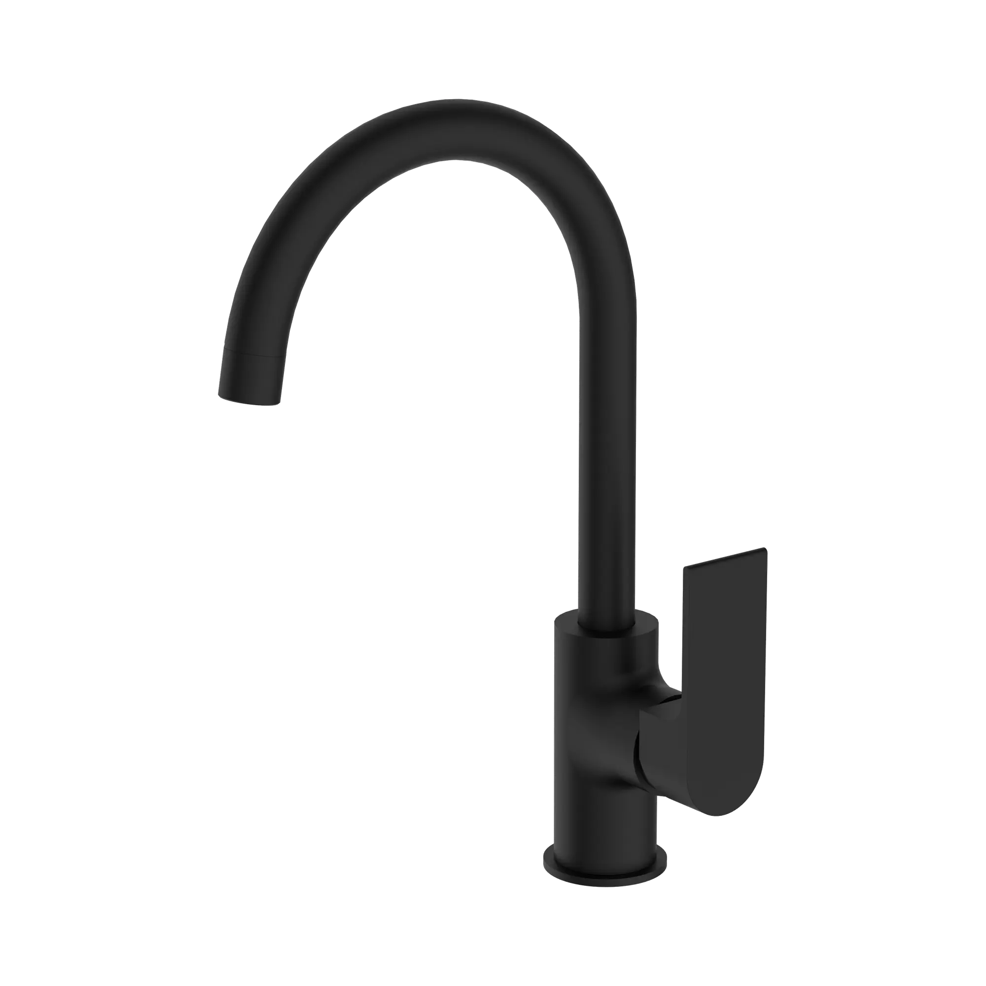 NR321506 MB Bianca Kitchen Mixer Gooseneck Spout Matte Black image 1