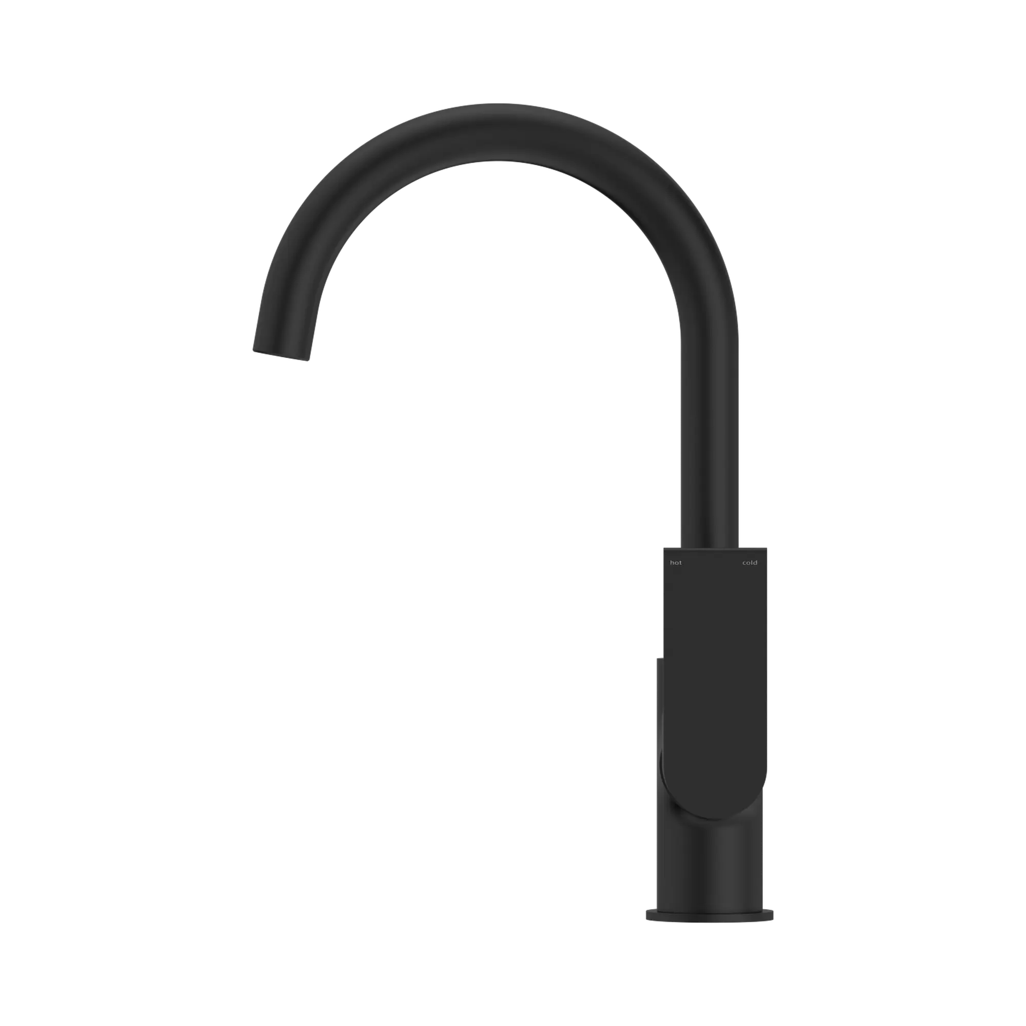 NR321506 MB Bianca Kitchen Mixer Gooseneck Spout Matte Black image 2