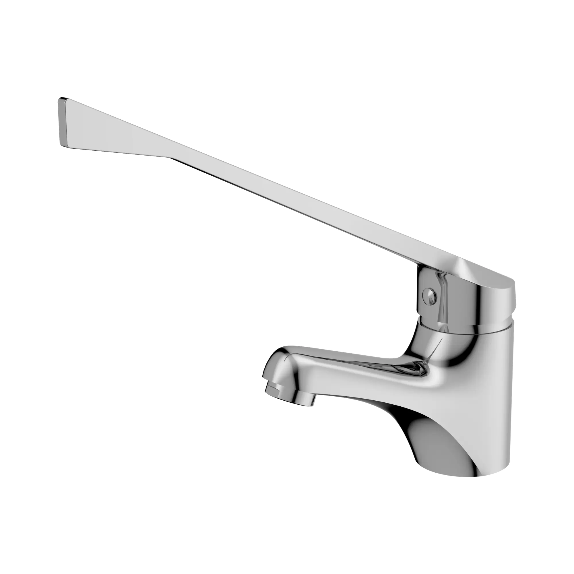 NR110001e CH Classic Care Basin Mixer Extended Handle Chrome image 1