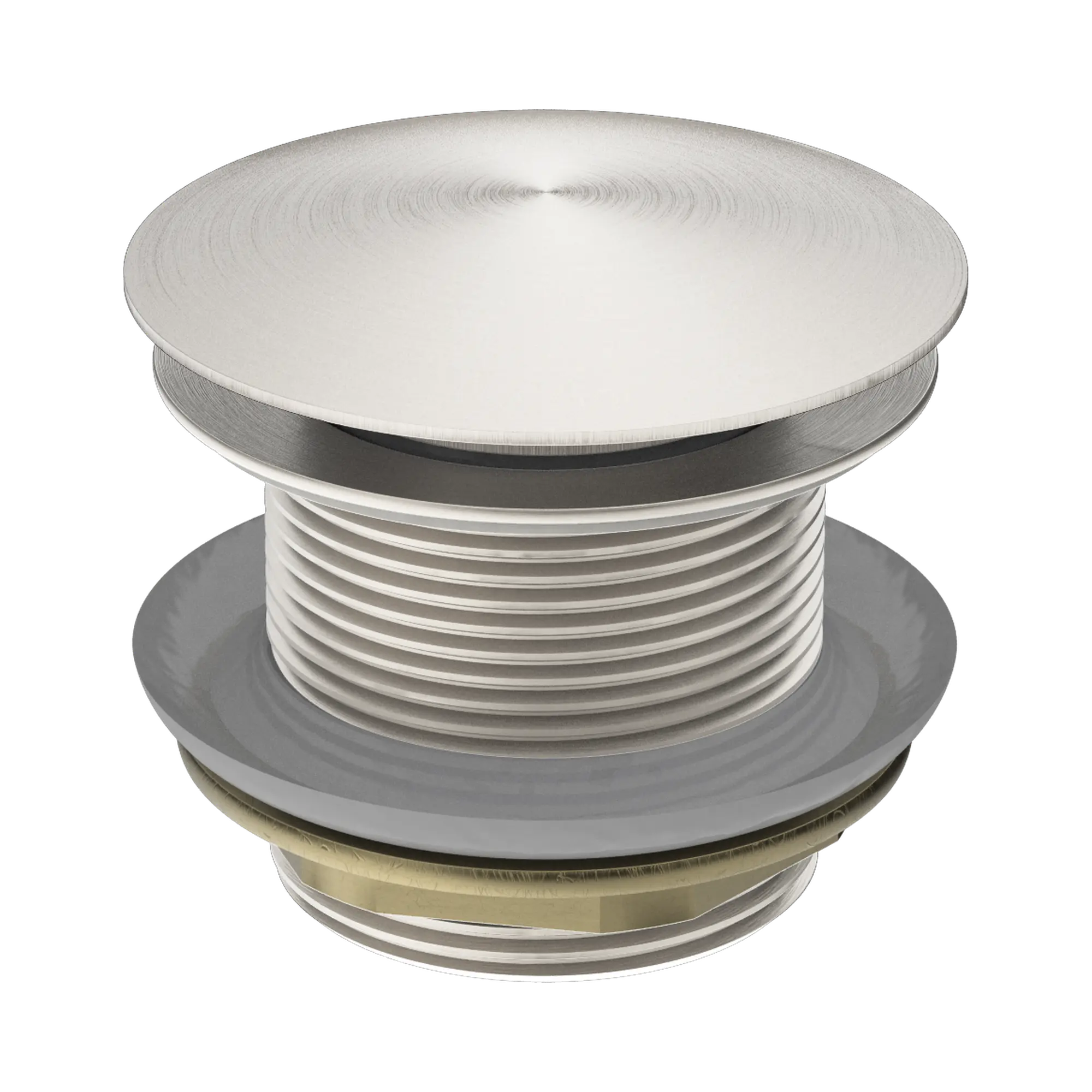 NRA707 BN 40mm Bath Pop Up Plug With Removable Waste No Overflow Brushed Nickel image 1