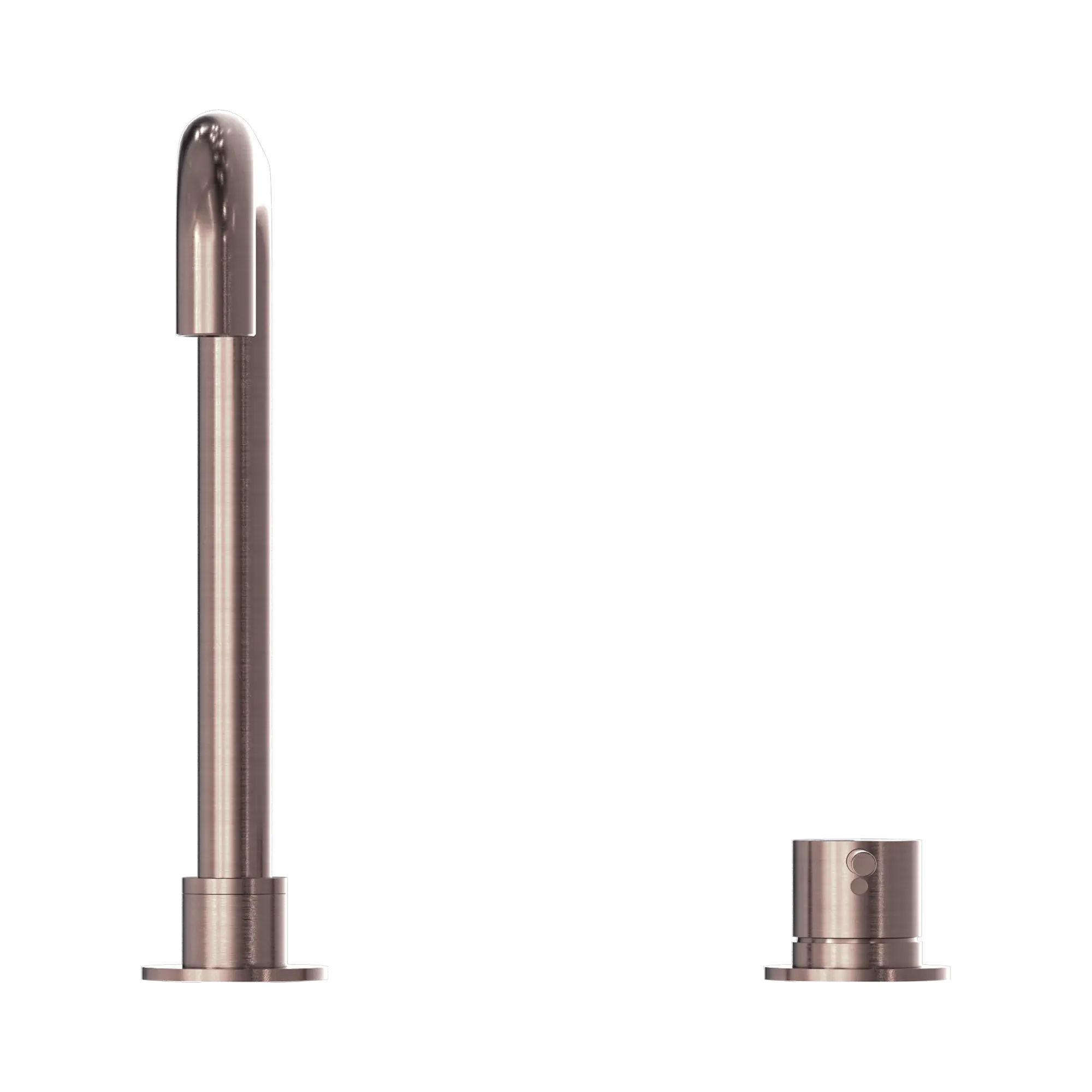 NR221901c BZ Mecca Hob Basin Mixer Square Swivel Spout Brushed Bronze image 2