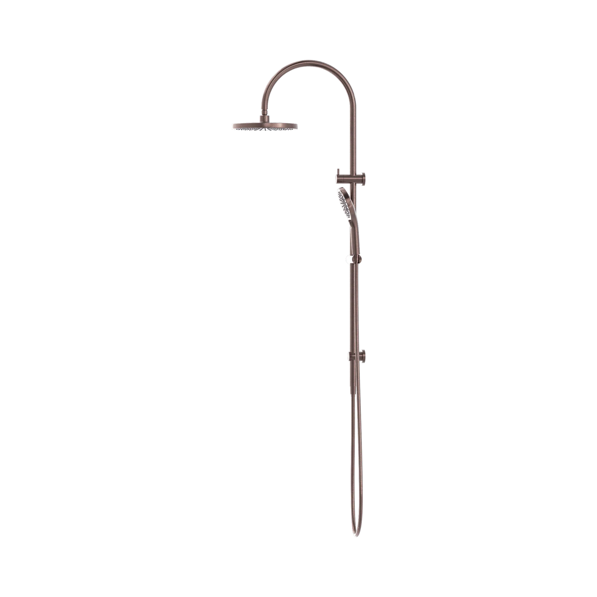 NR221905e BZ Mecca Twin Shower Brushed Bronze image 2