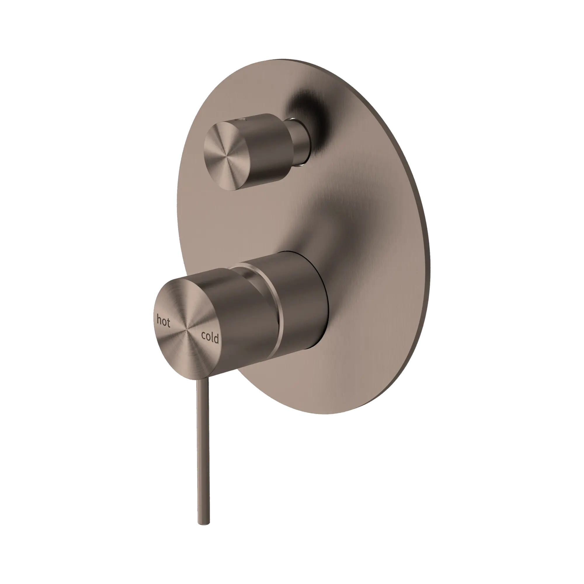 NR221909a BZ Mecca Shower Mixer With Divertor Brushed Bronze image 1