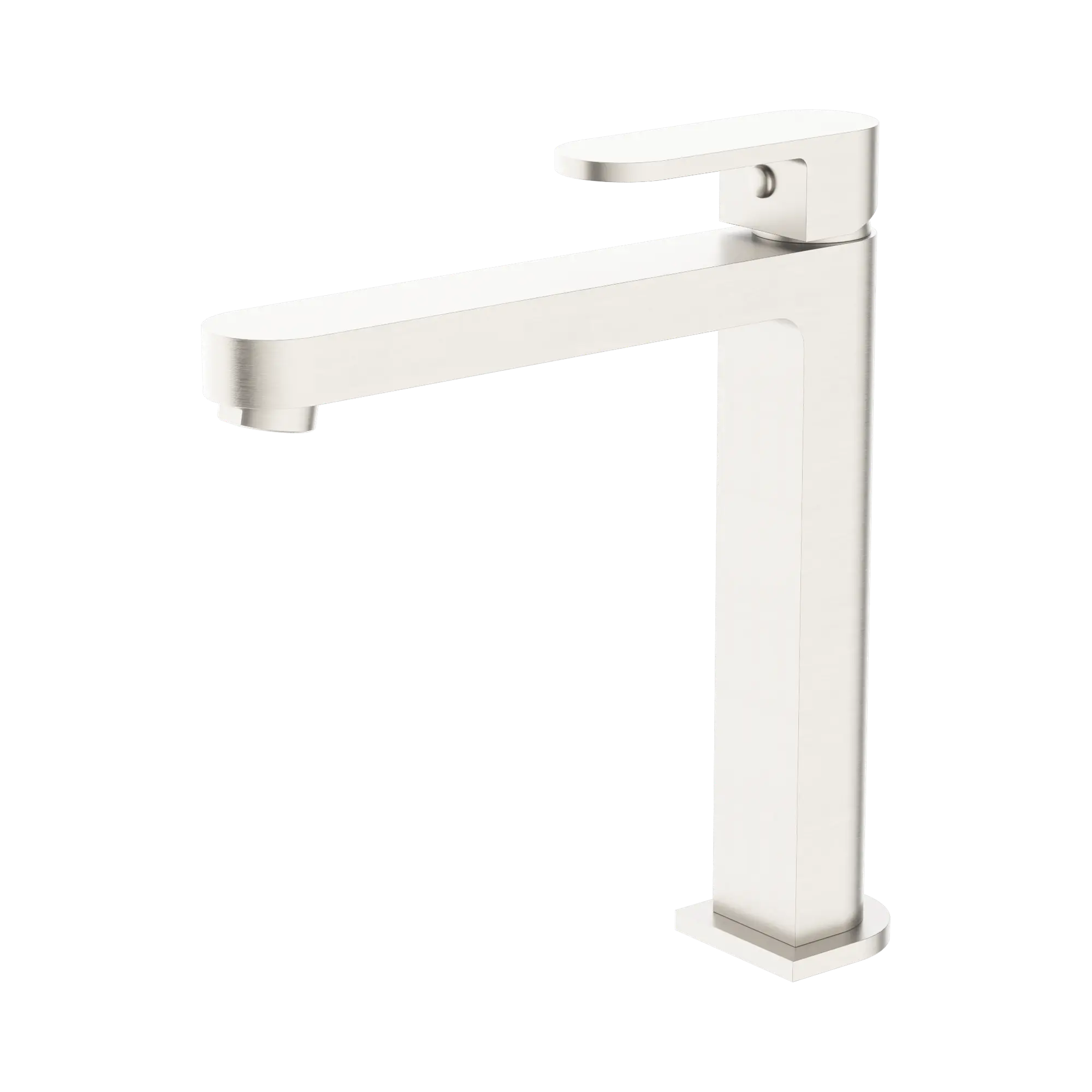 NR301301a BN Ecco Tall Basin Mixer Brushed Nickel image 1