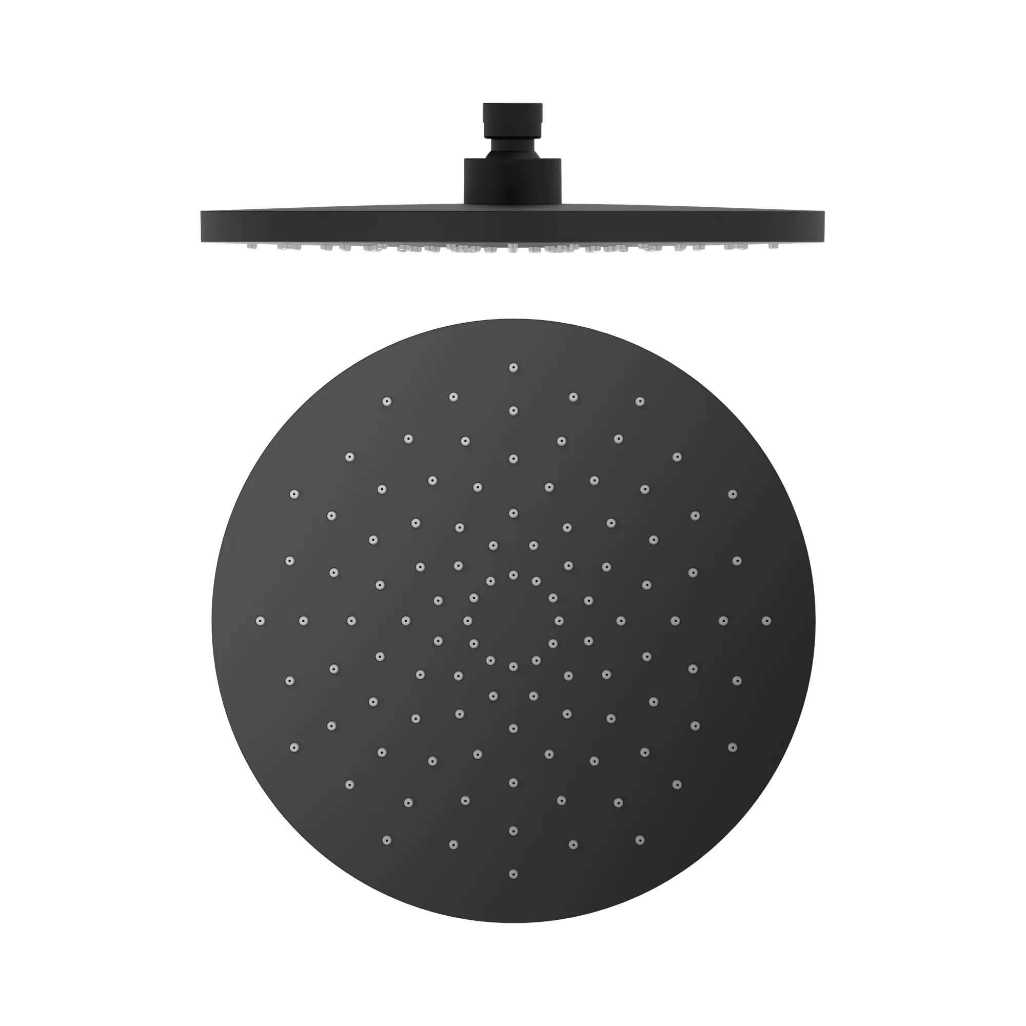 NR508088 MB 250mm ABS Round Shower Head Matte Black image 1
