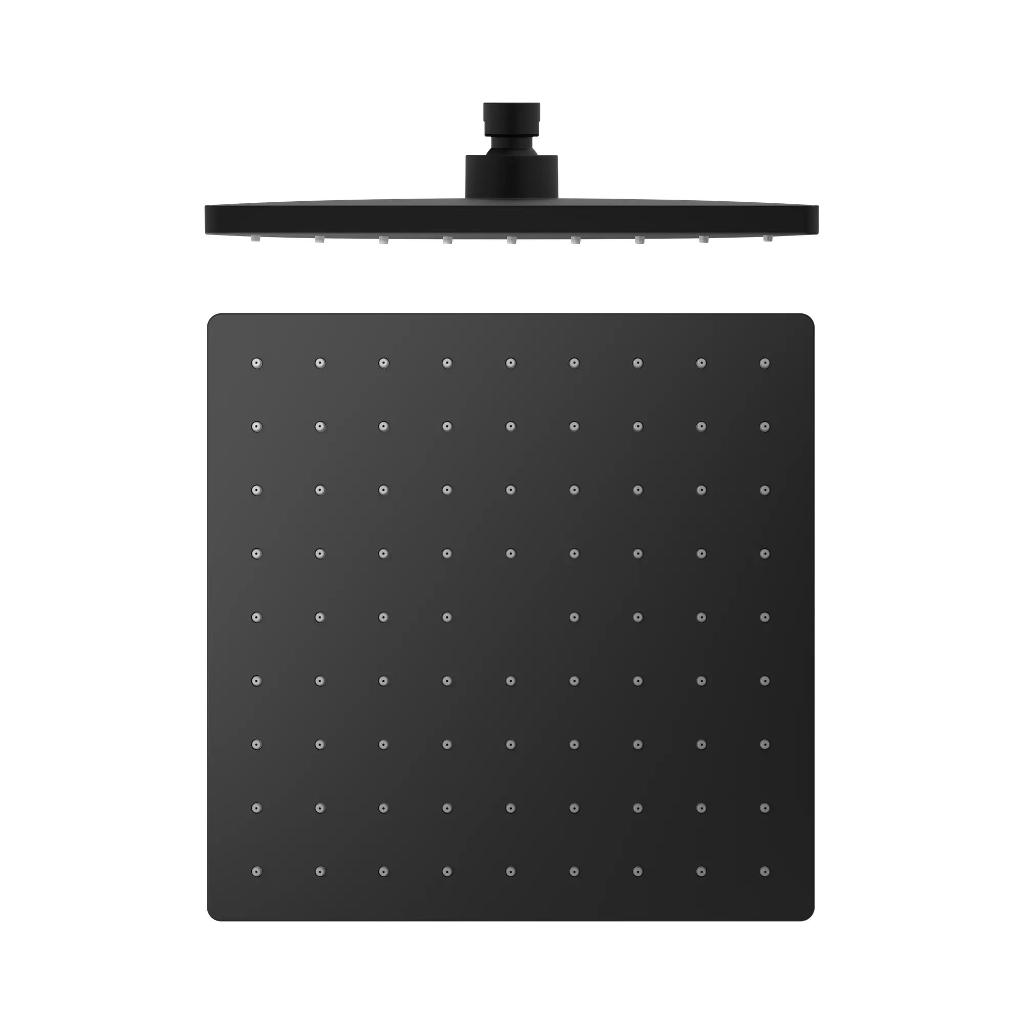 NR508089 MB 250mm ABS Square Shower Head Matte Black image 1