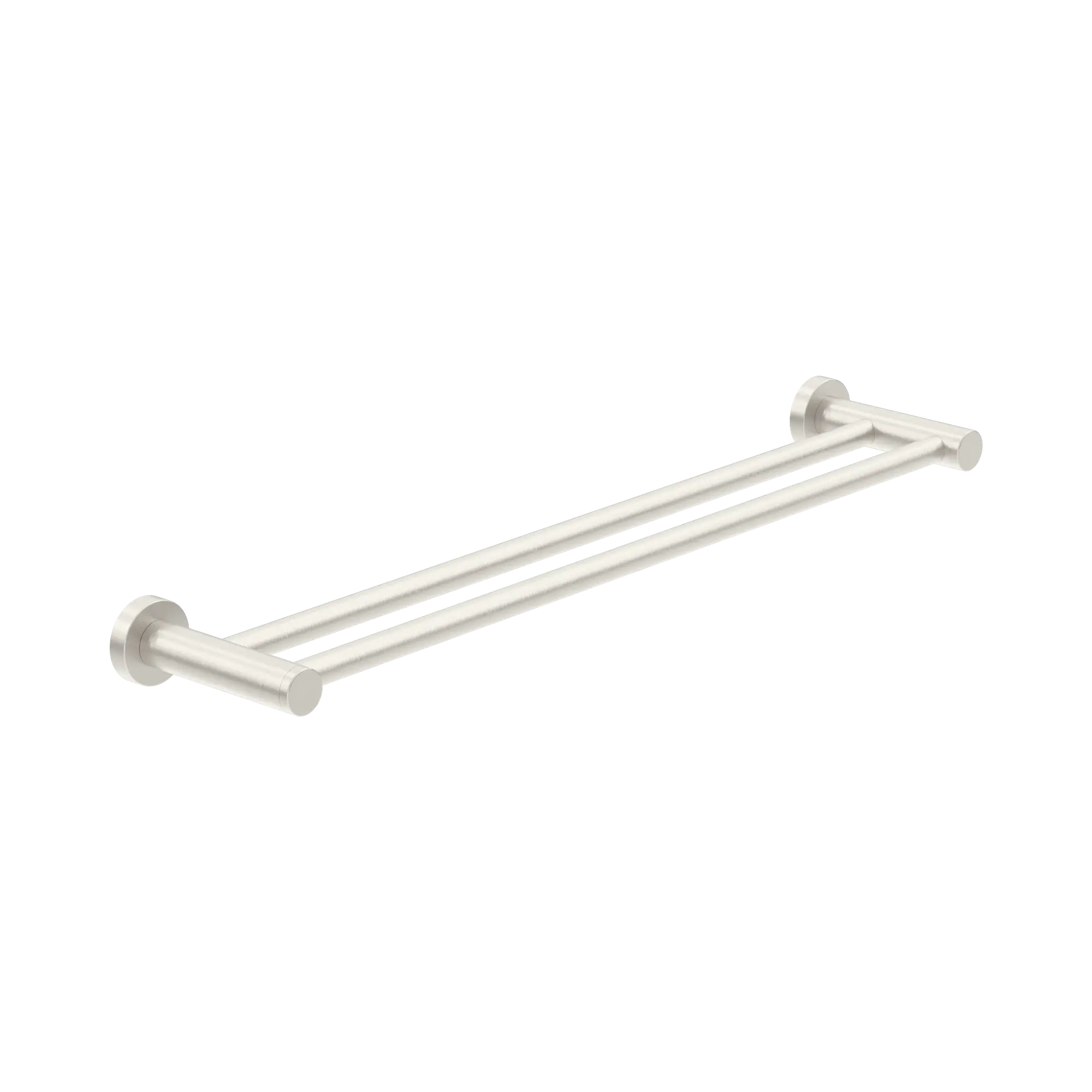 NR2024d BN Classic Double Towel Rail 600mm Brushed Nickel image 1