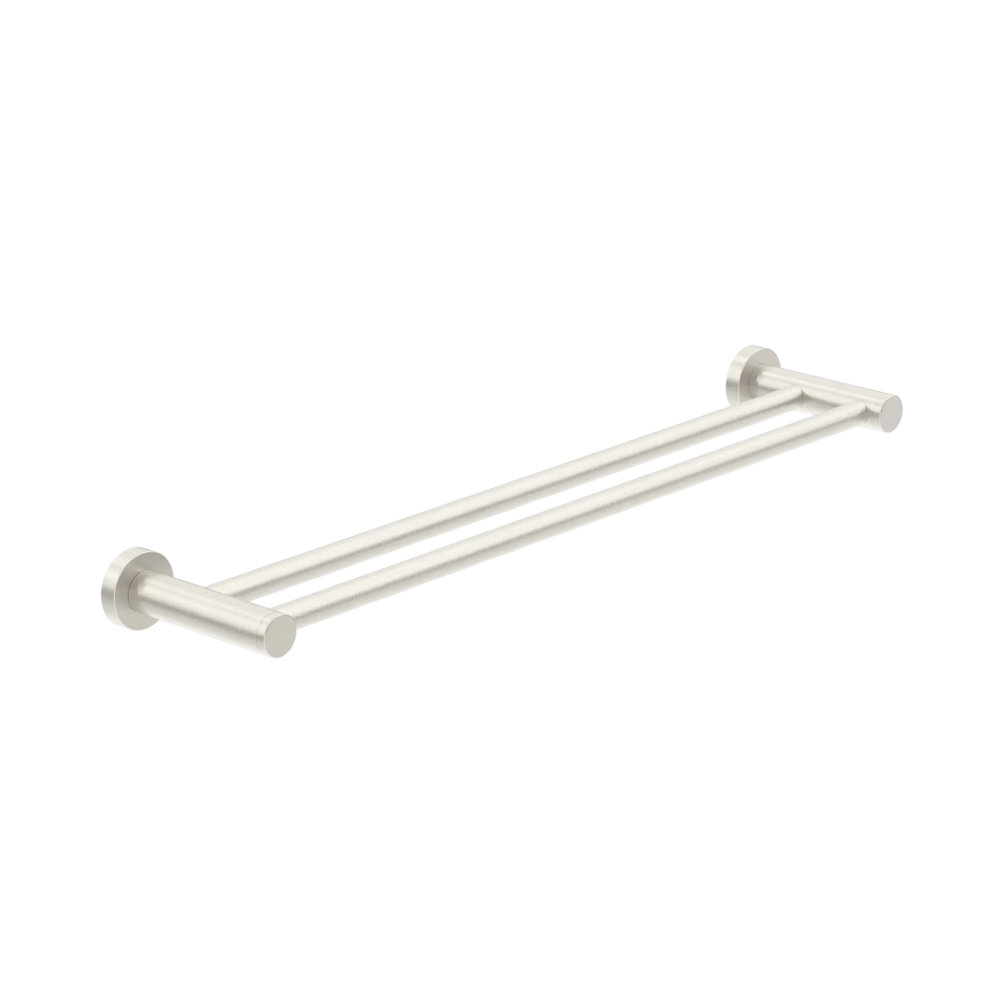 NR2030d BN Classic Double Towel Rail 800mm Brushed Nickel image 1