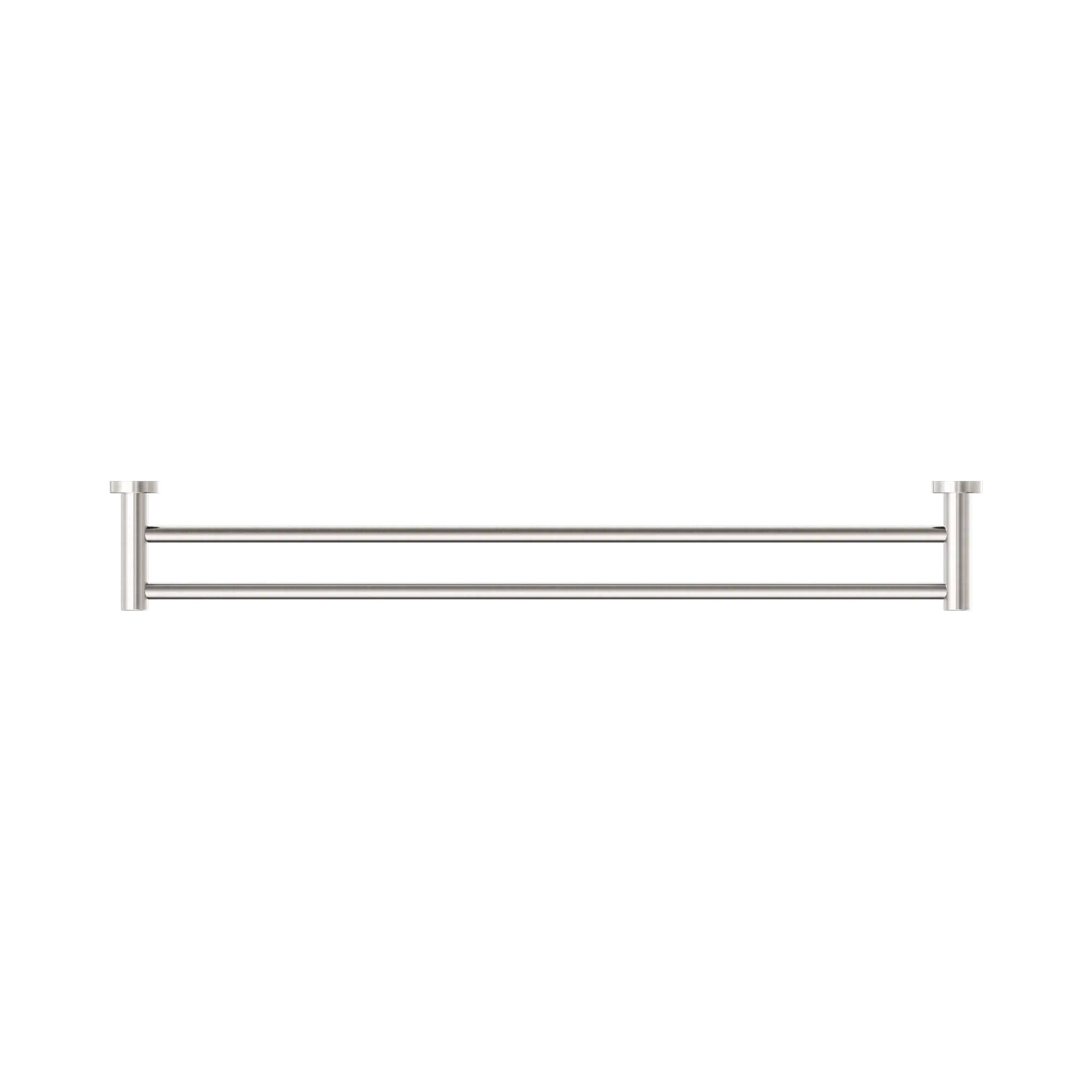 NR2030d BN Classic Double Towel Rail 800mm Brushed Nickel image 3