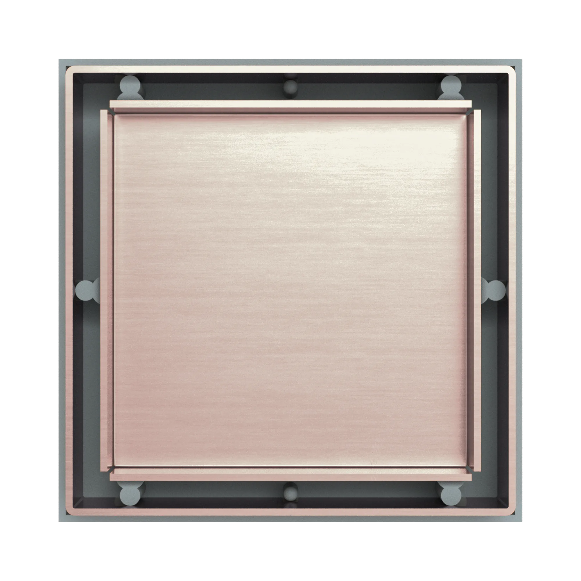 NRFW001 BZ Tile Insert Floor Waste 50mm Outlet Brushed Bronze image 2