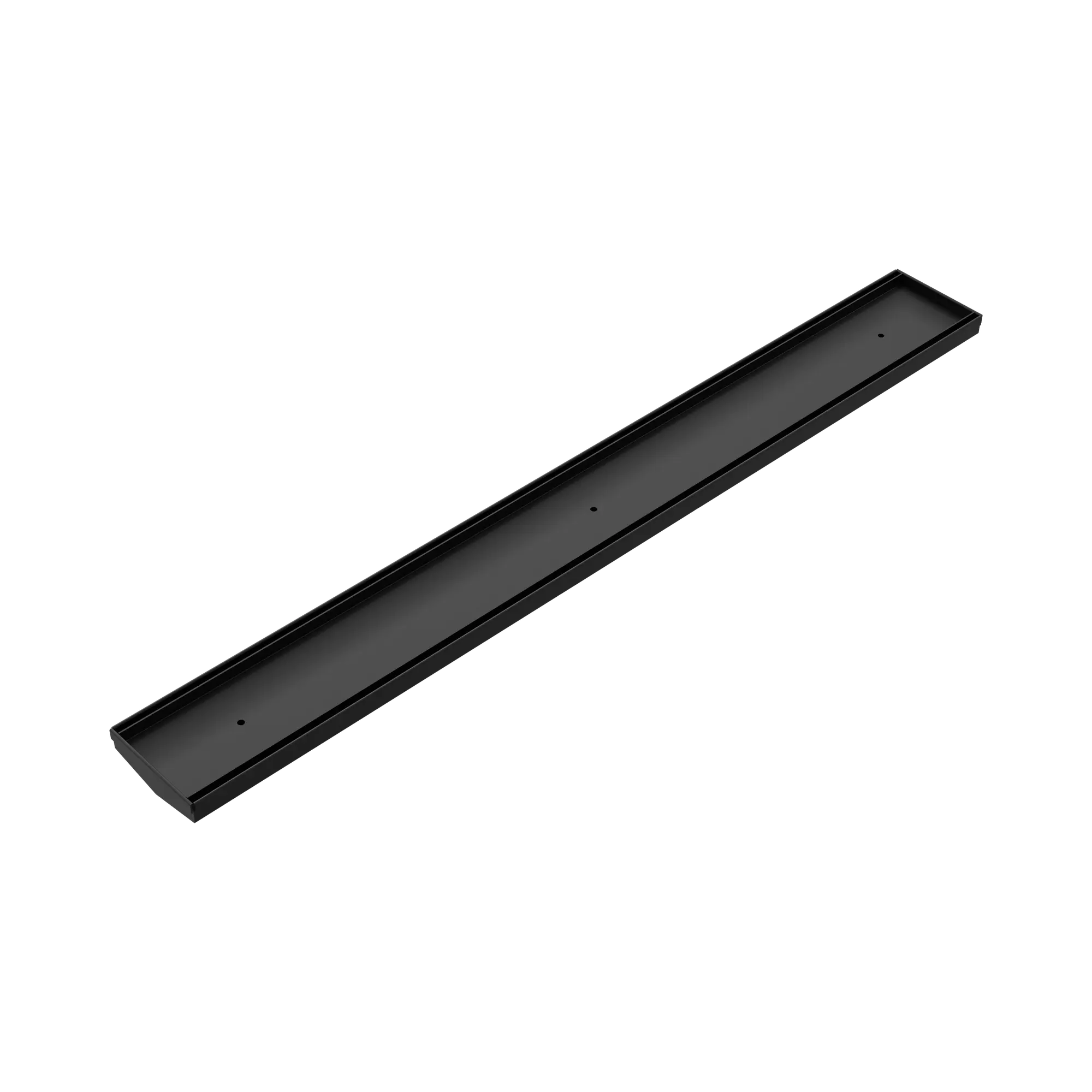 NRFG001 MB Tile Insert V Channel Floor Grate 80mm 89mm Outlet Without Outlet And Hole Saw Matte Black image 1