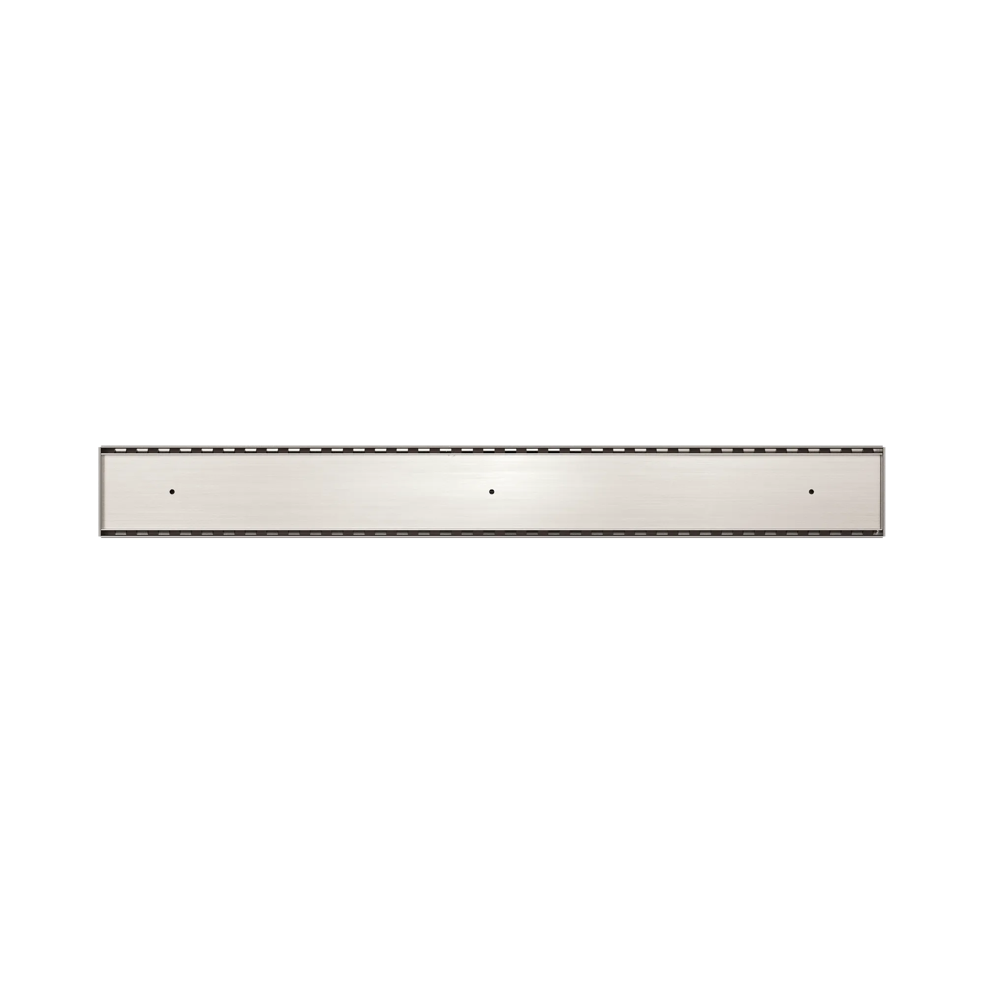 NRFG001 BN Tile Insert V Channel Floor Grate 80mm 89mm Outlet Without Outlet And Hole Saw Brushed Nickel image 2