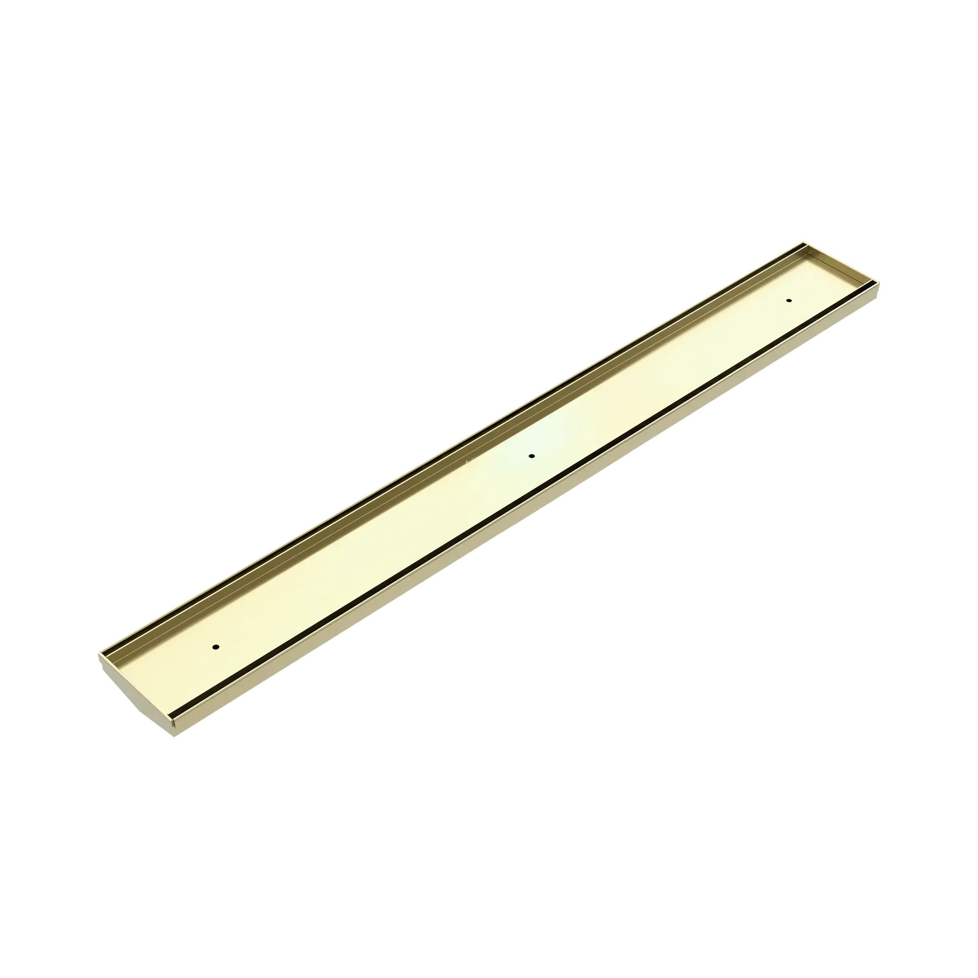 NRFG001 BG Tile Insert V Channel Floor Grate 80mm 89mm Outlet Without Outlet And Hole Saw Brushed Gold image 1