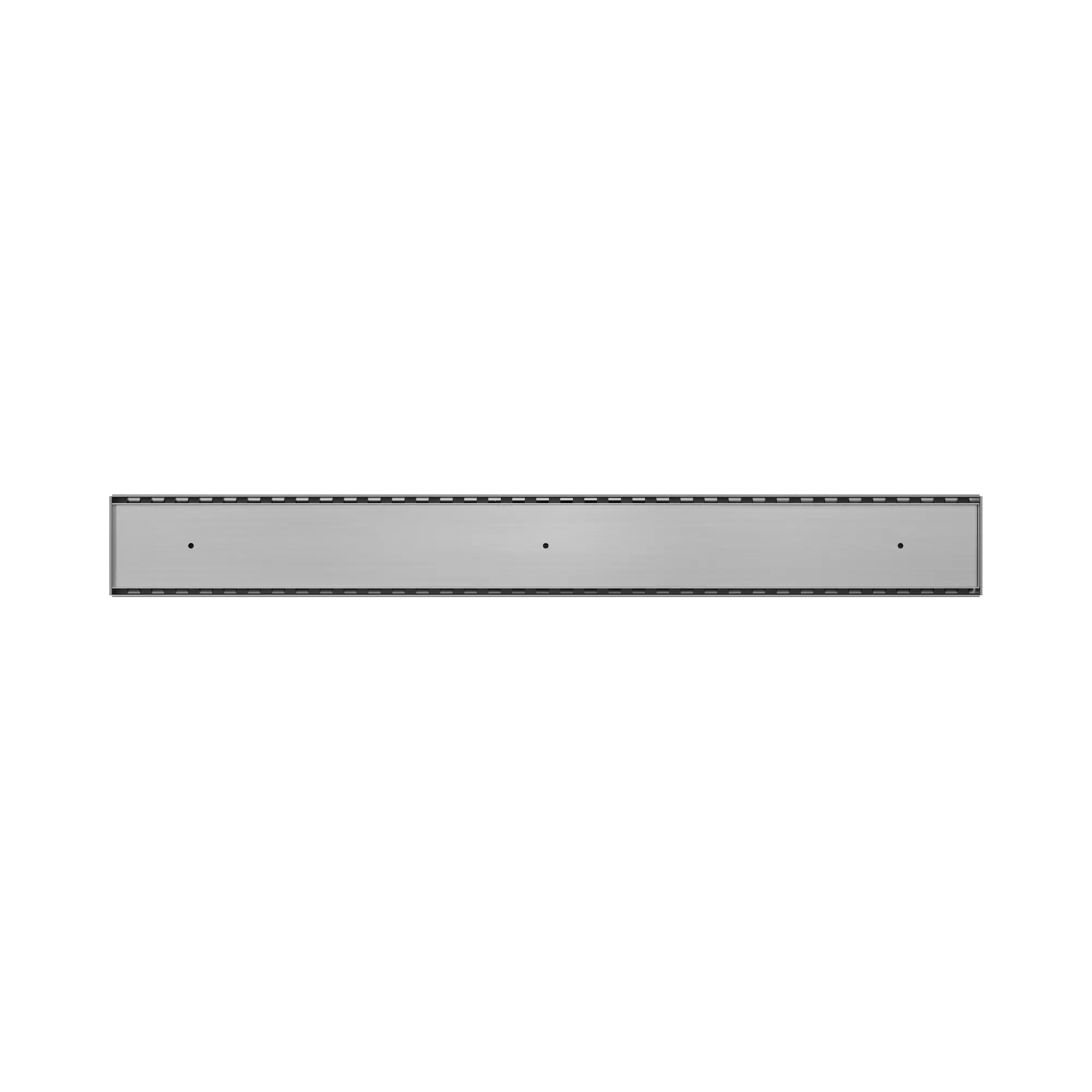 NRFG001 GM Tile Insert V Channel Floor Grate 80mm 89mm Outlet Without Outlet And Hole Saw Gun Metal image 2