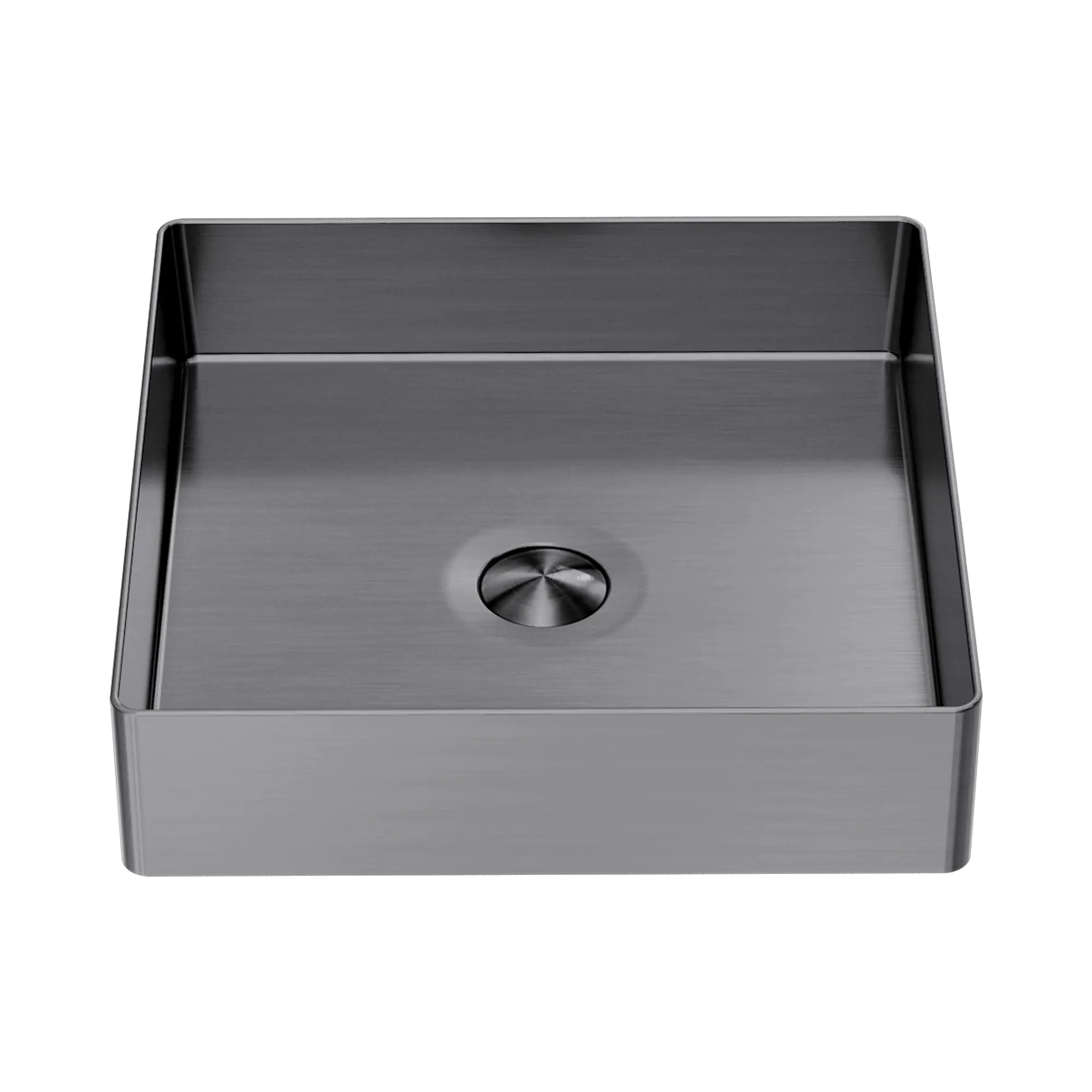 NRB401s GR Opal Square 400mm Stainless Steel Basin Graphite image 1