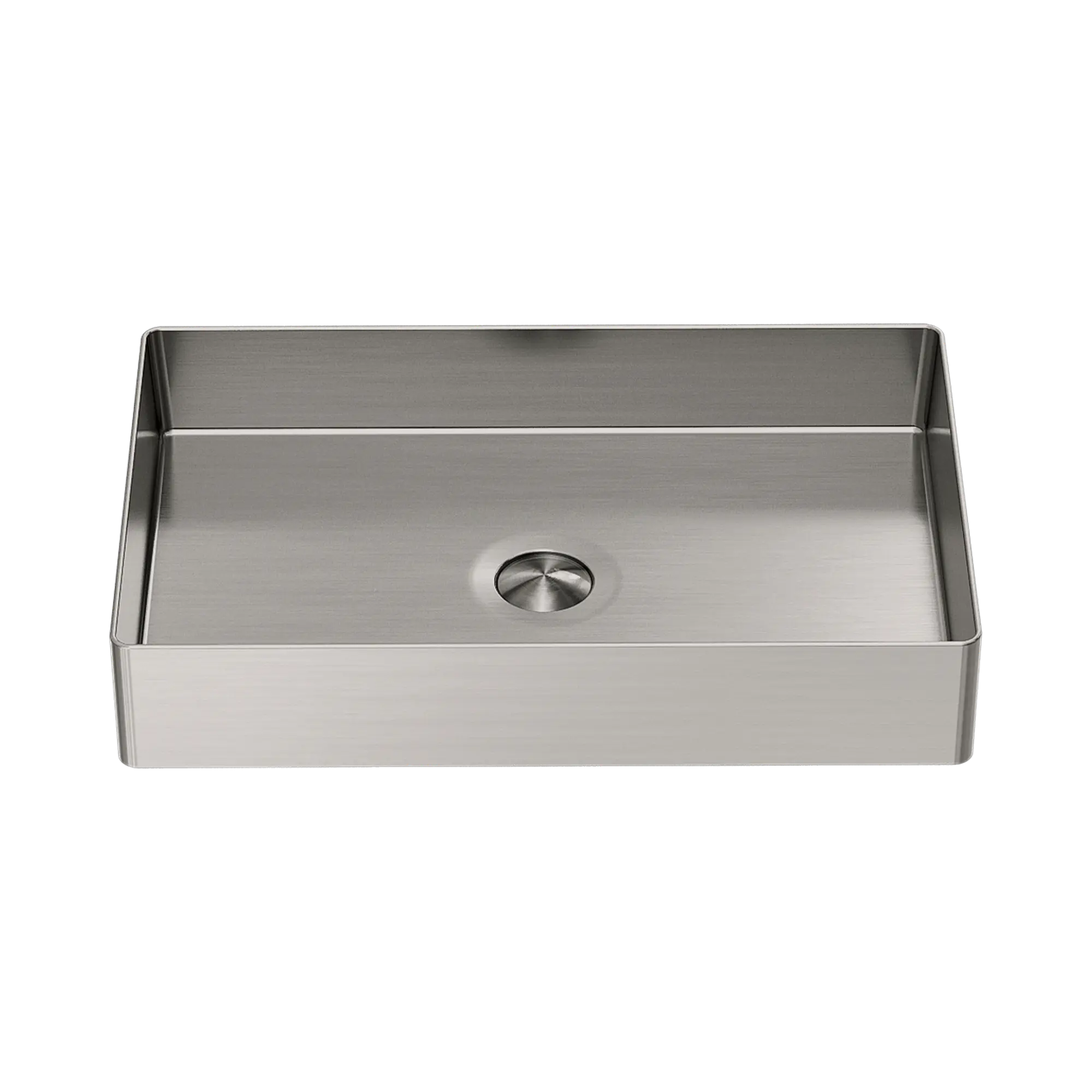 NRB3555 BN Opal Rectangle Stainless Steel Basin Brushed Nickel image 1