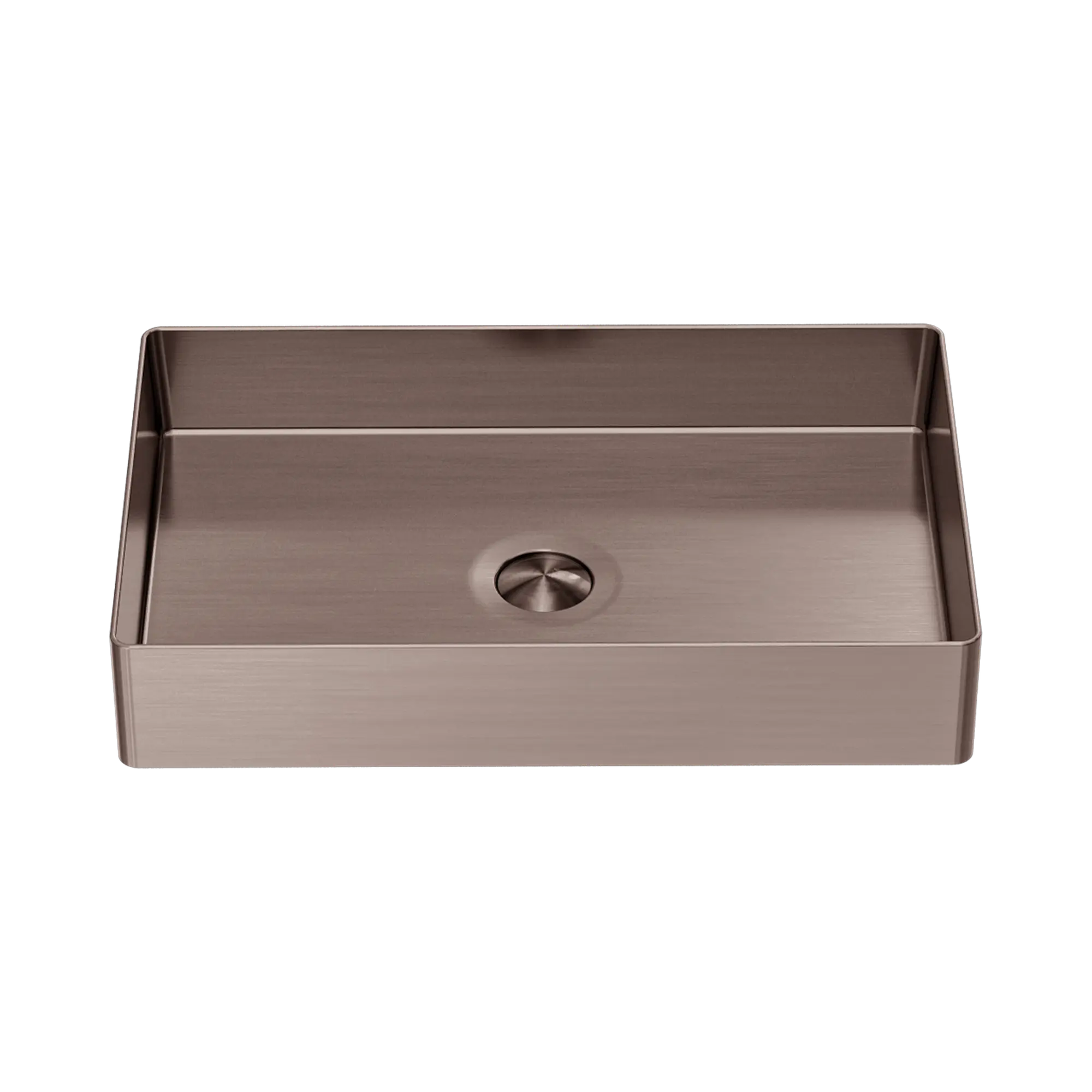 NRB3555 BZ Opal Rectangle Stainless Steel Basin Brushed Bronze image 1