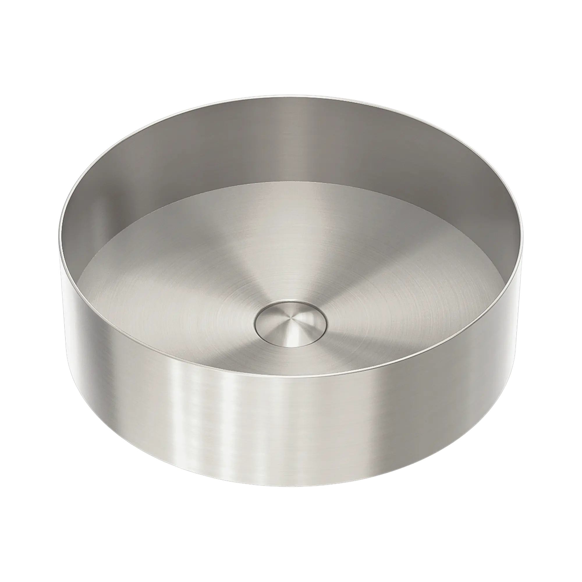 NRB401r BN Opal Round 400mm Stainless Steel Basin Brushed Nickel image 1