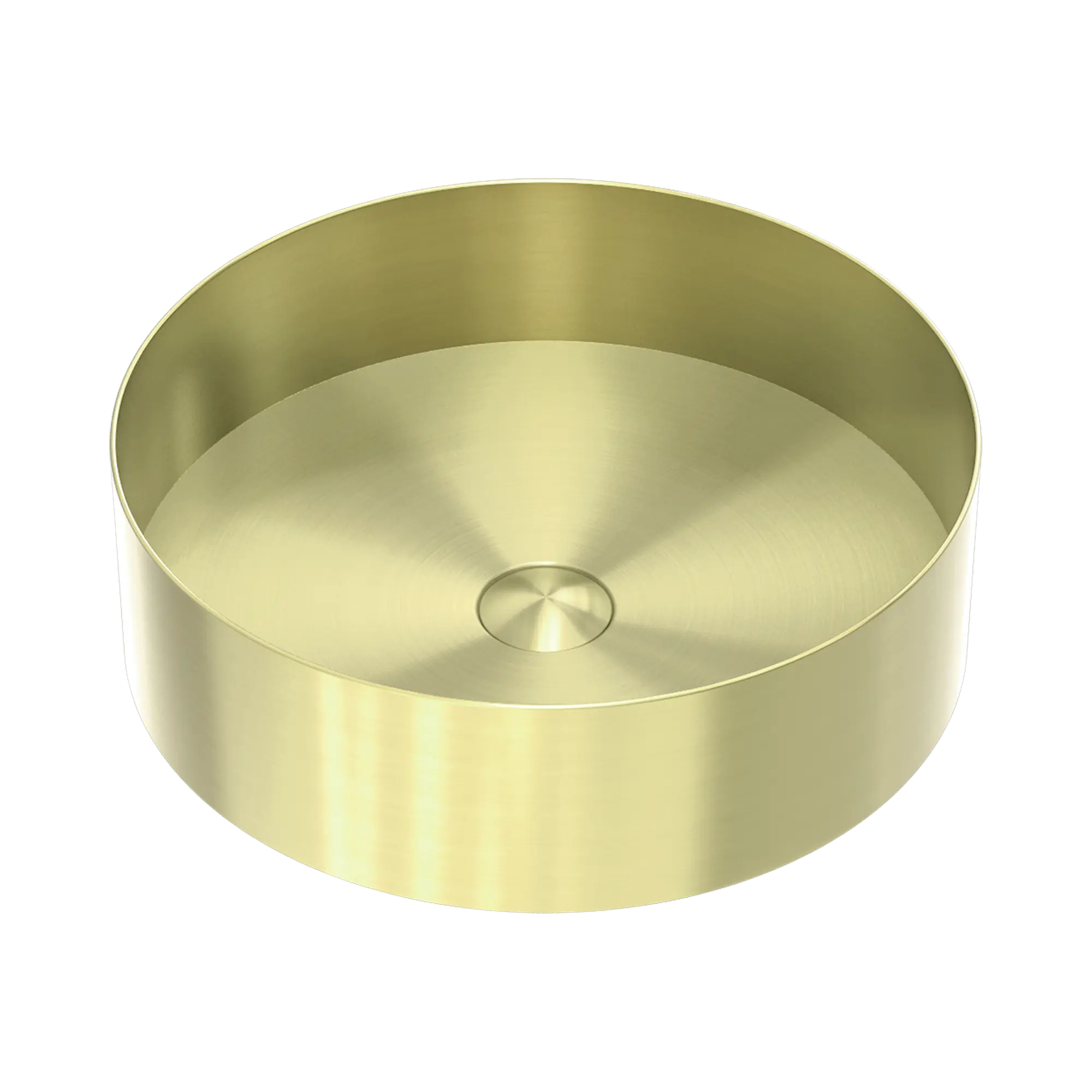 NRB401r BG Opal Round 400mm Stainless Steel Basin Brushed Gold image 1