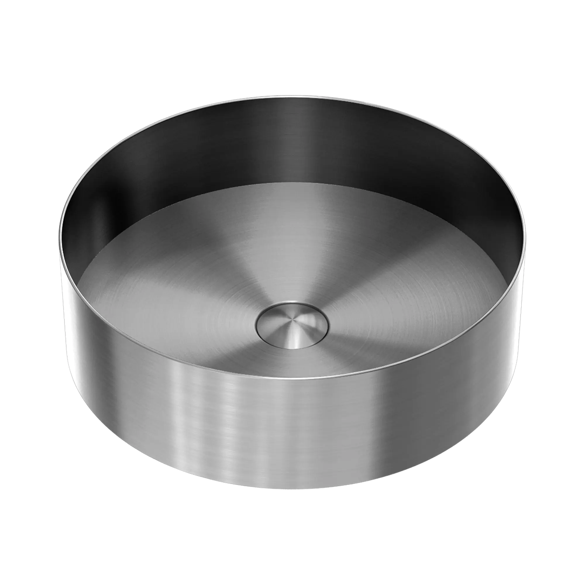 NRB401r GR Opal Round 400mm Stainless Steel Basin Graphite image 1