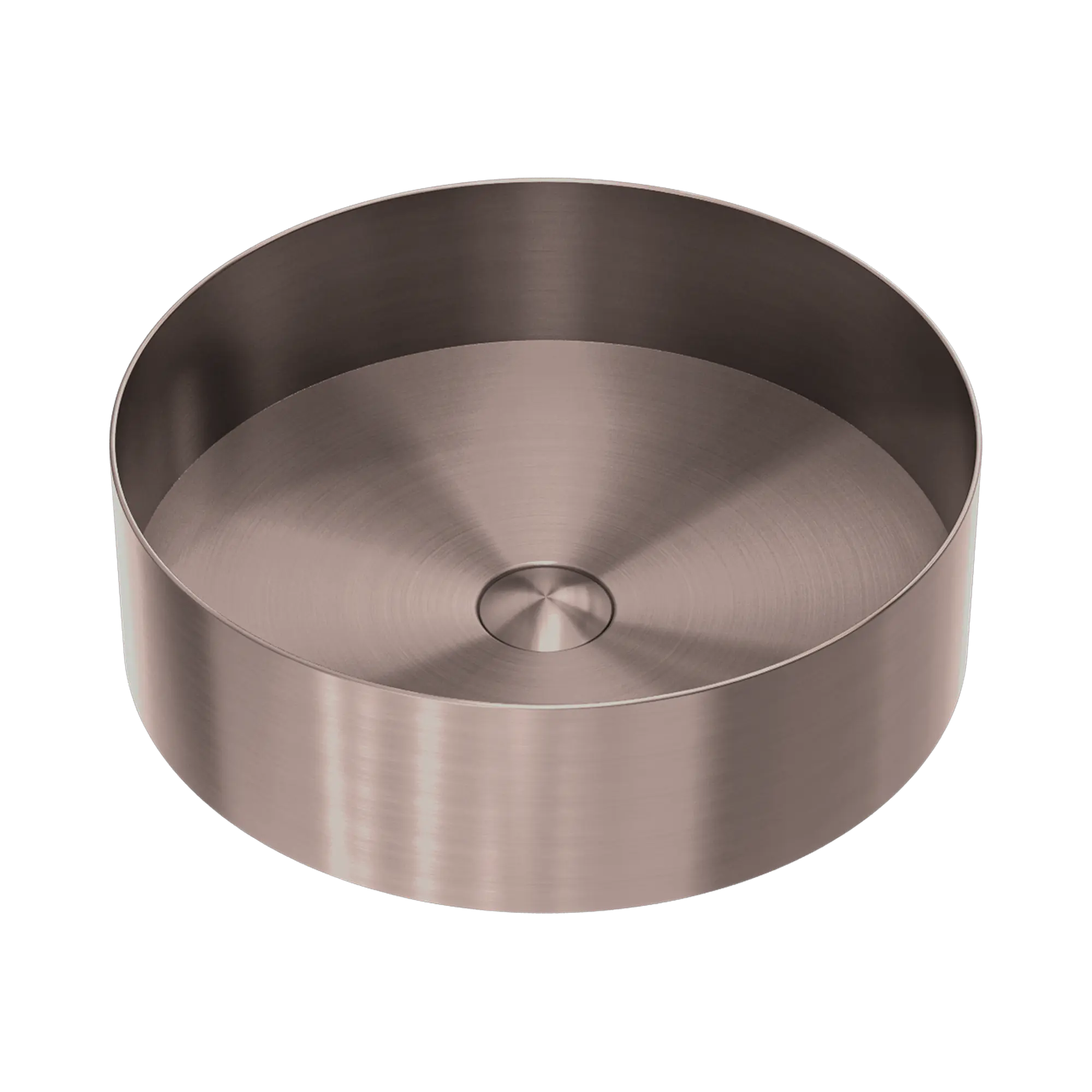 NRB401r BZ Opal Round 400mm Stainless Steel Basin Brushed Bronze image 1