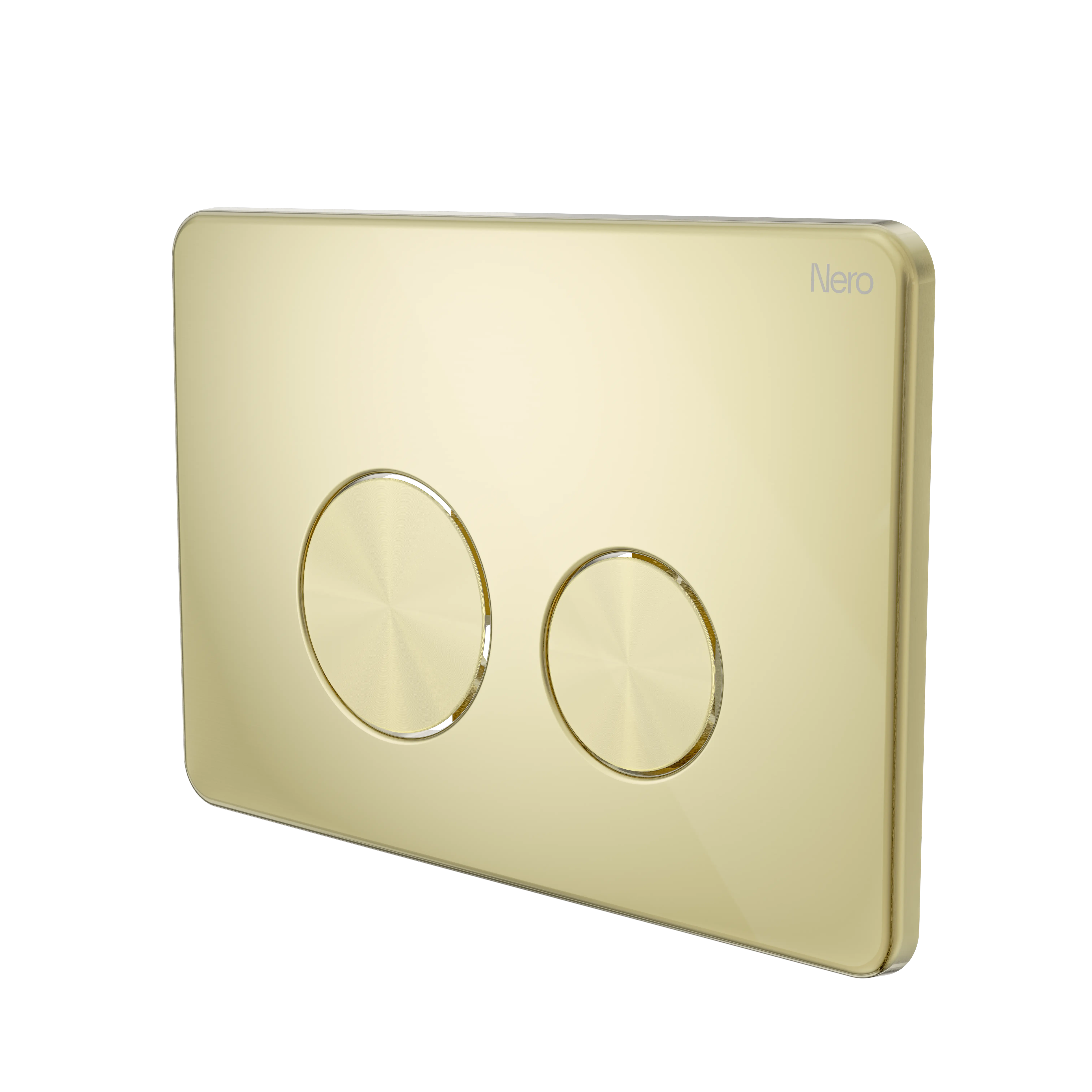 NRPL001 BG In Wall Toilet Push Plate Brushed Gold image 1