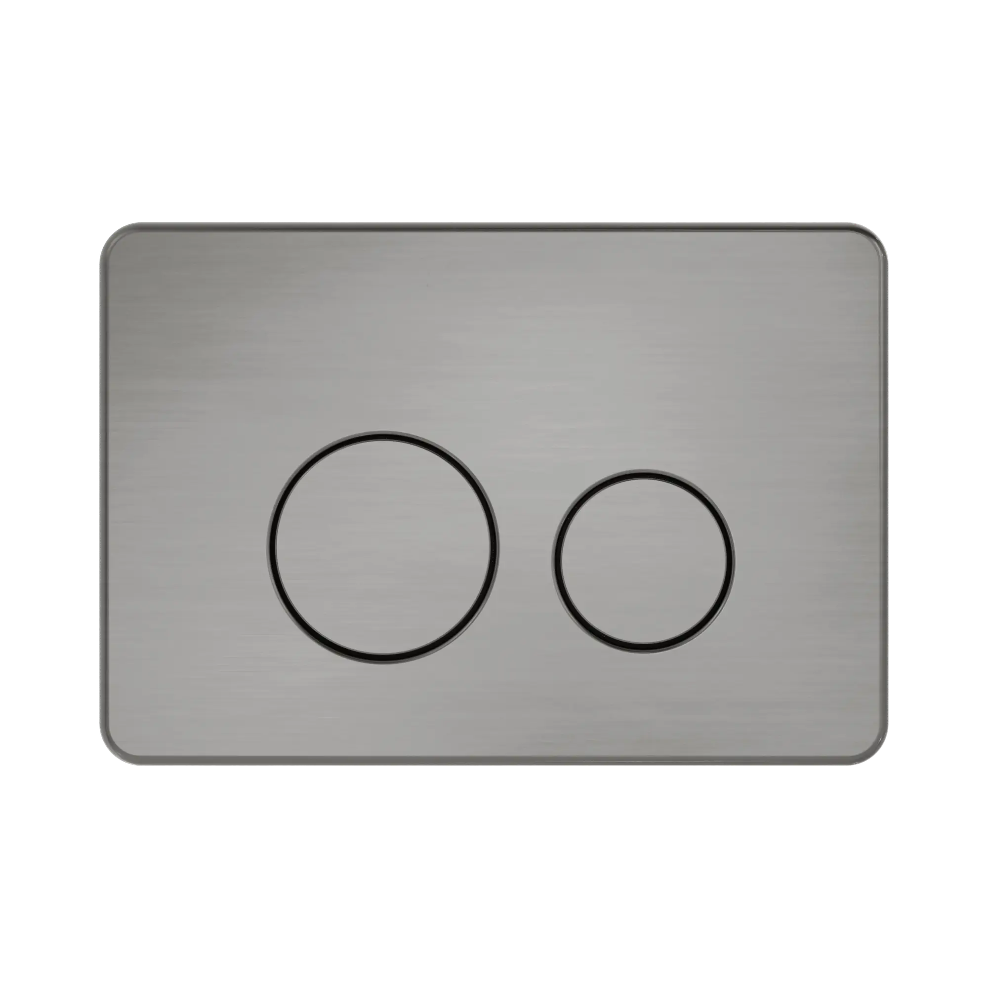 NRPL001 GR In Wall Toilet Push Plate Graphite image 2