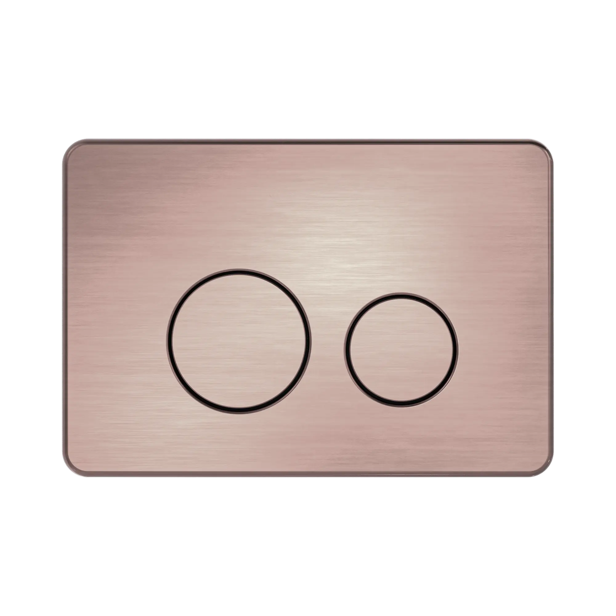 NRPL001 BZ In Wall Toilet Push Plate Brushed Bronze image 2