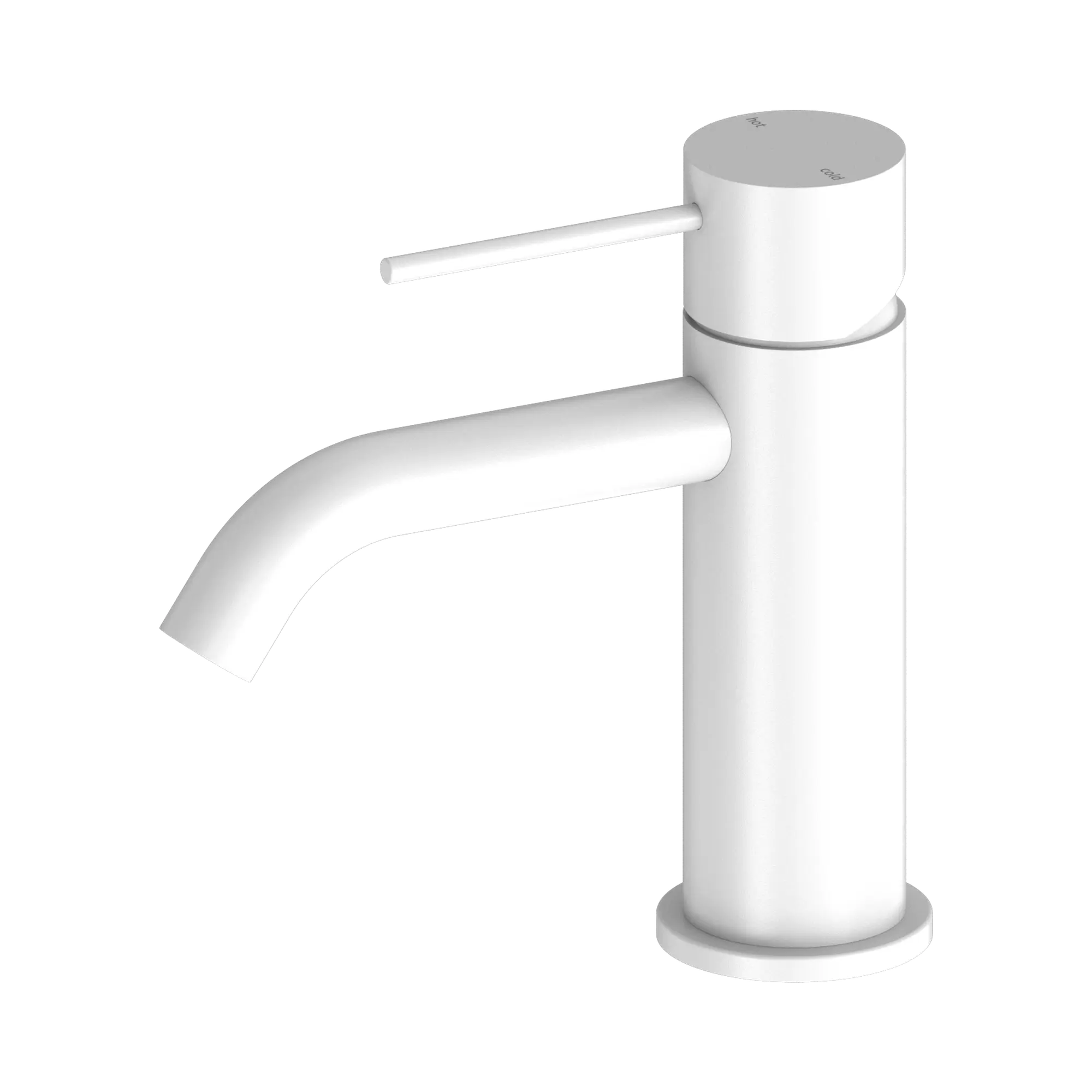 NR221901 MW Mecca Basin Mixer Matte White image 1
