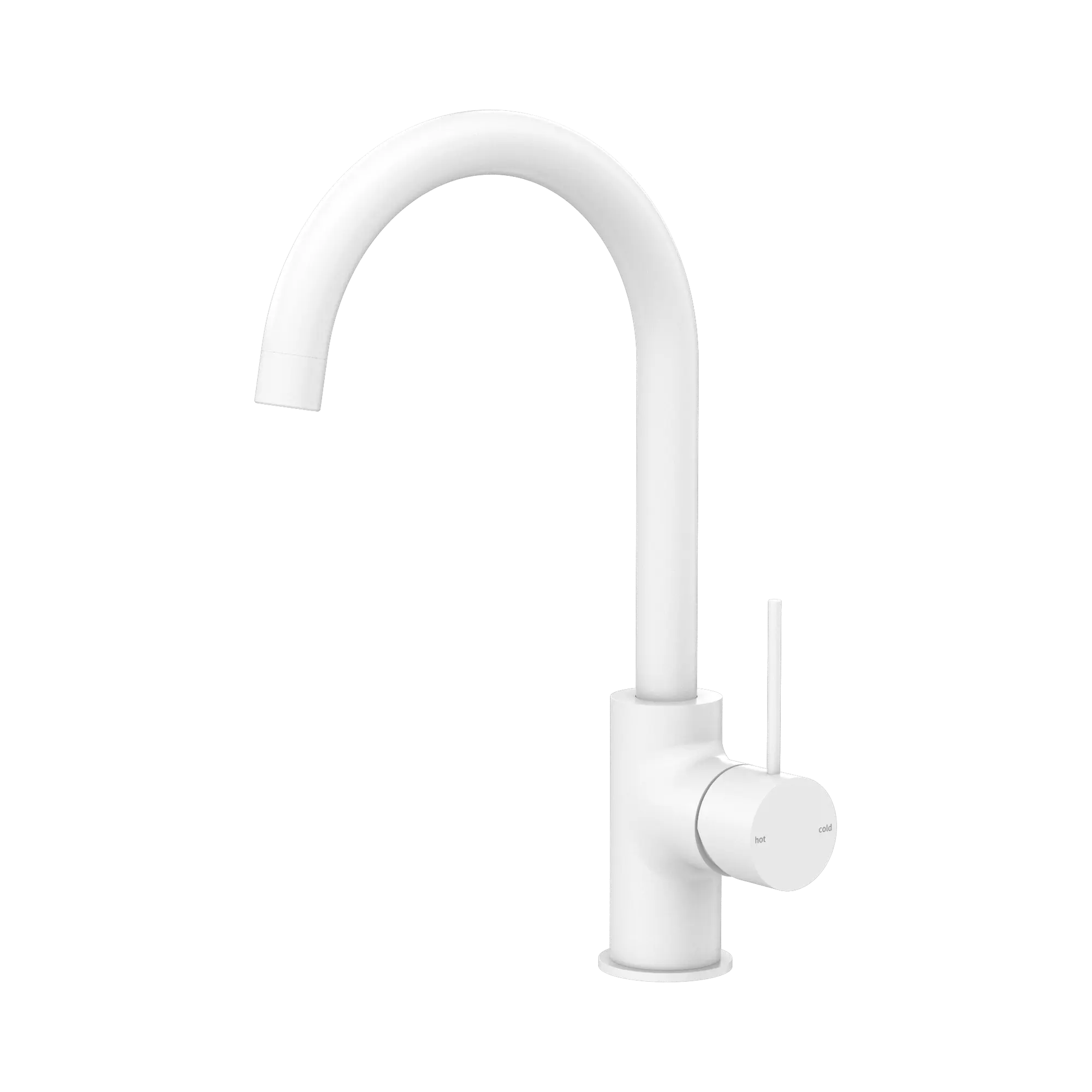 NR221907 MW Mecca Kitchen Mixer Matte White image 1
