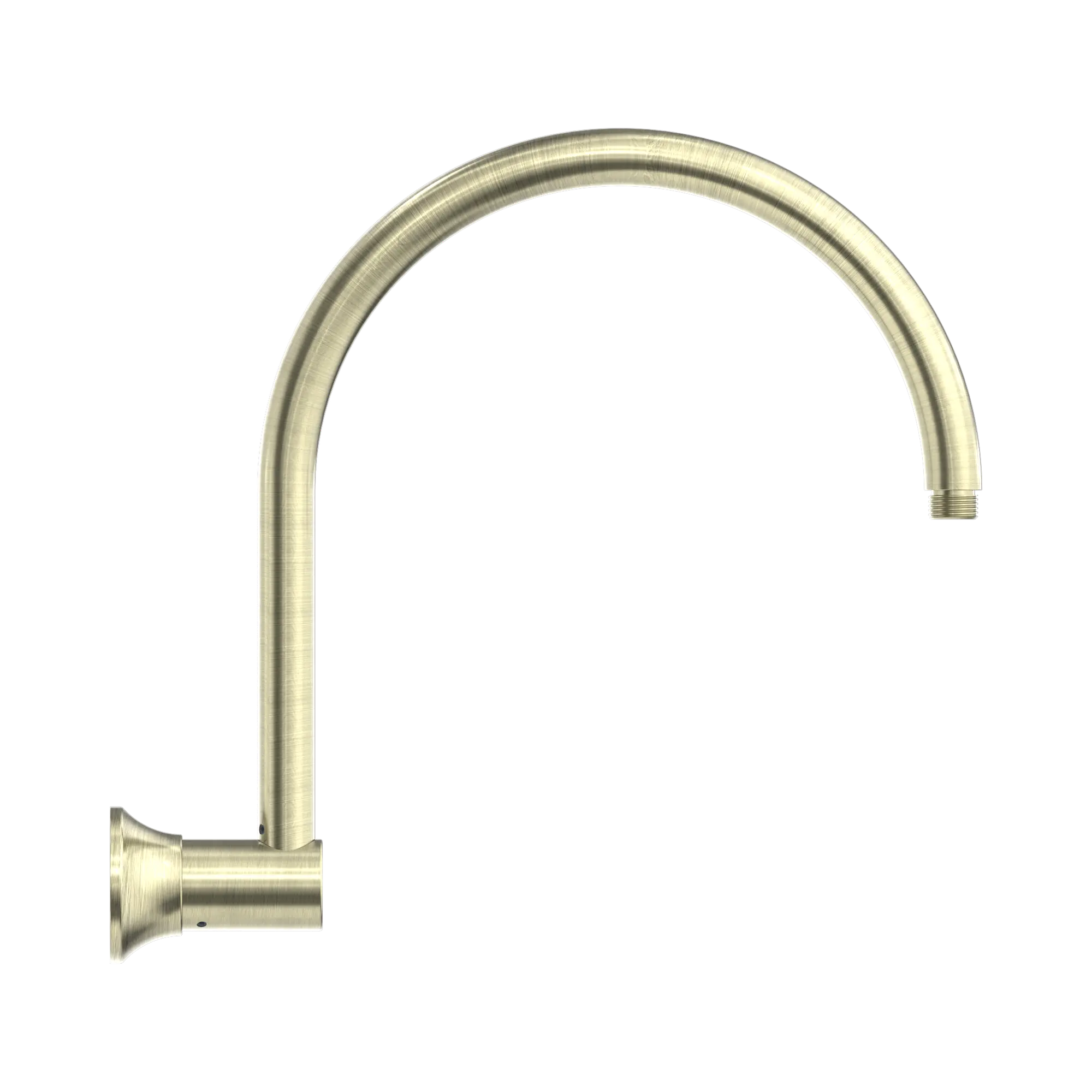 NR508 AB York Shower Arm Aged Brass image 3