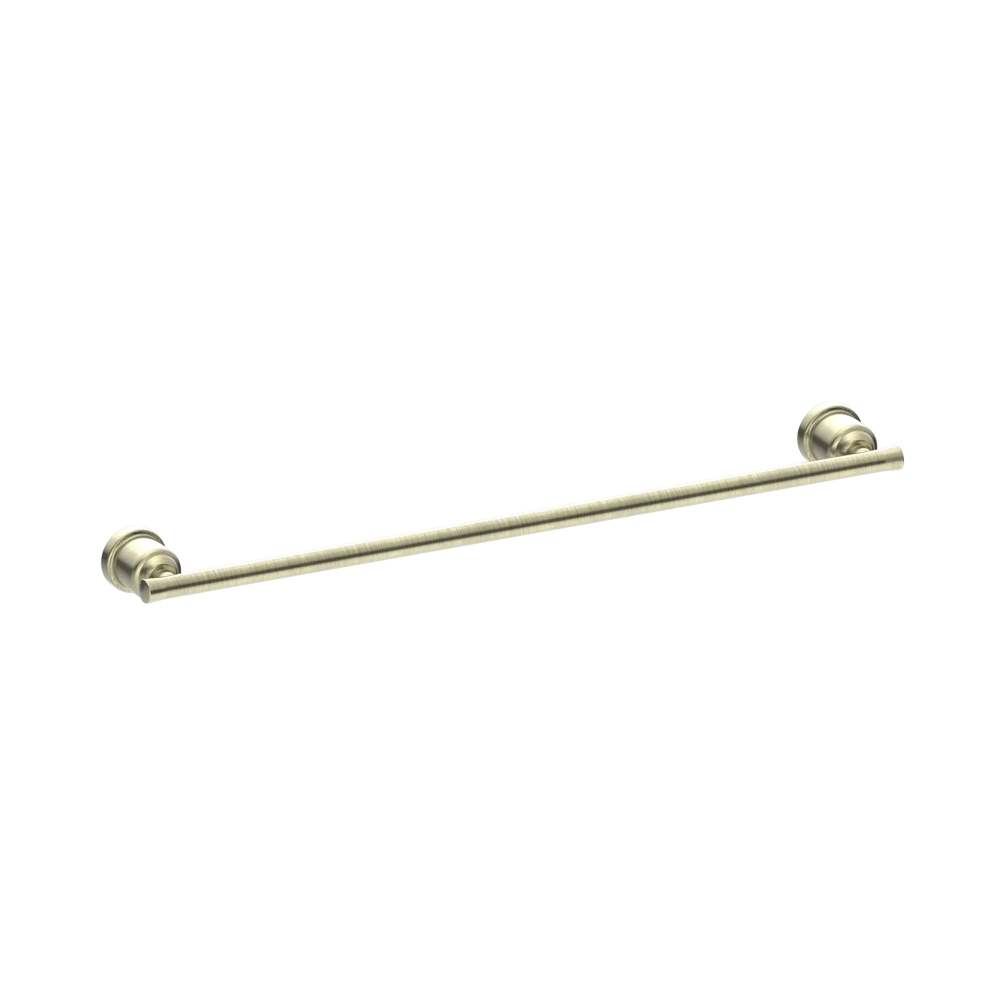 NR6924 AB York Single Towel Rail 600mm Aged Brass image 1