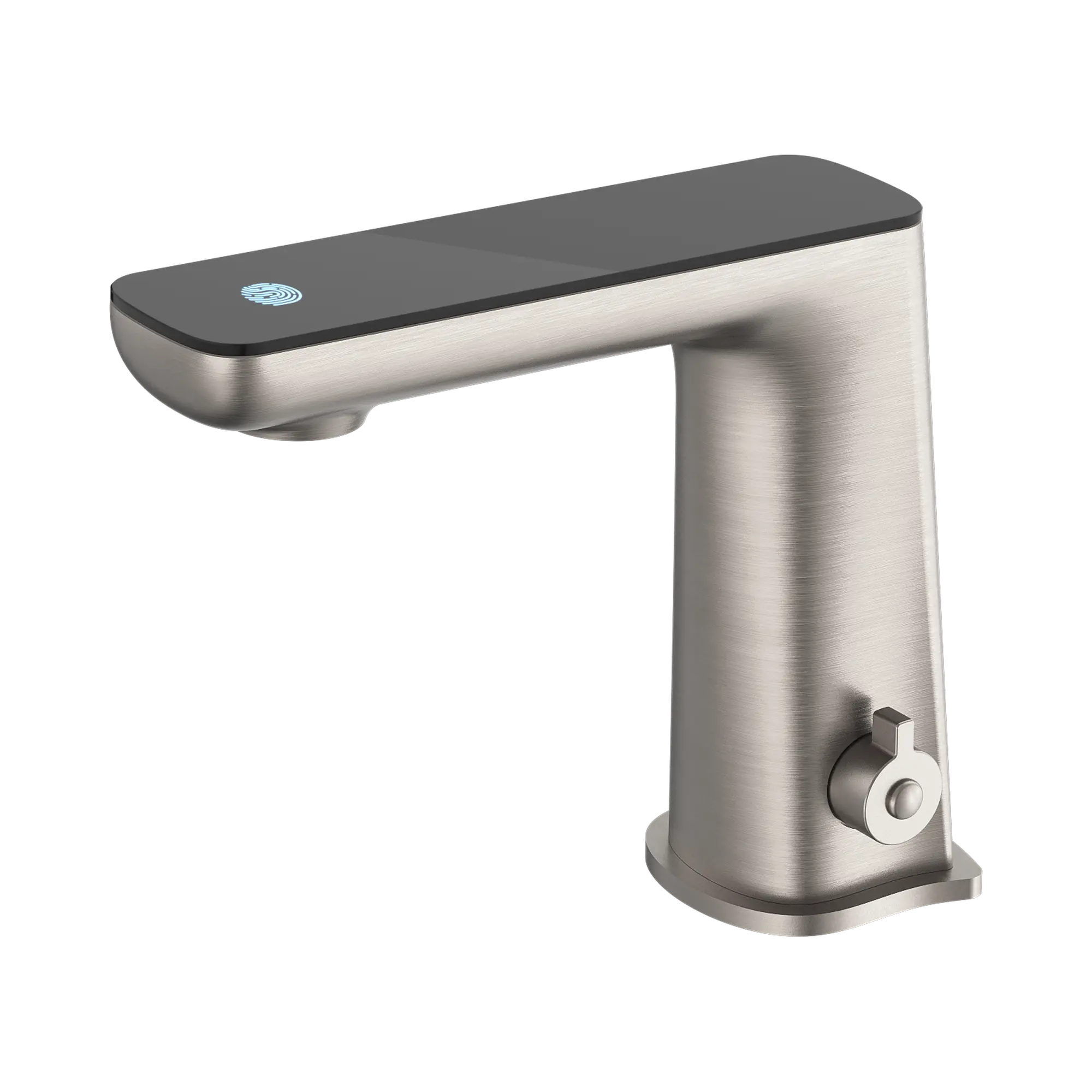 NR222101 BN Claudia Sensor Mixer With Black Top Display Brushed Nickel image 1