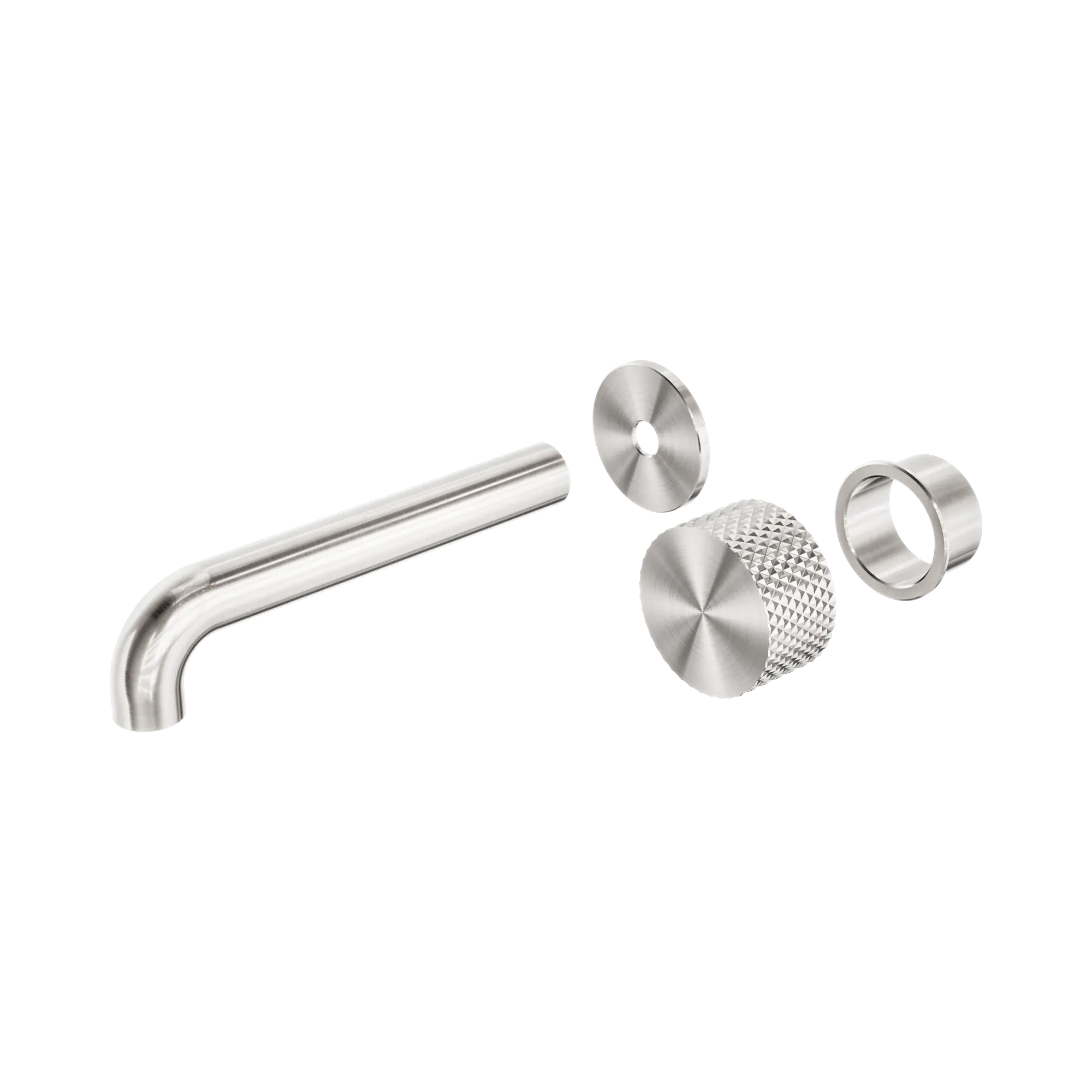 NR252007at185 BN Opal Progressive Wall Basin Bath Set 185mm Trim Kits Only Brushed Nickel image 1