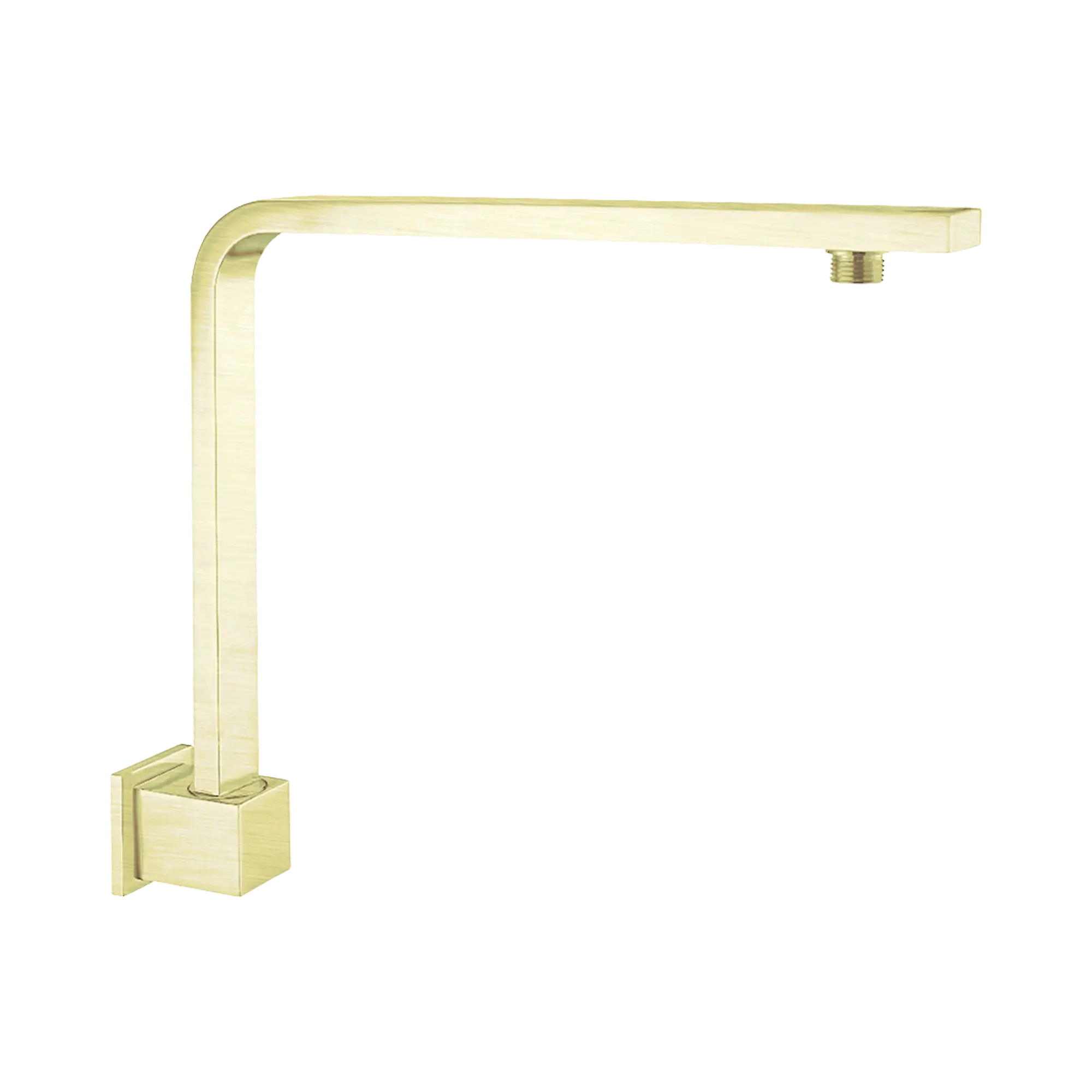 NR505 BG Square Swivel Shower Arm Brushed Gold image 1