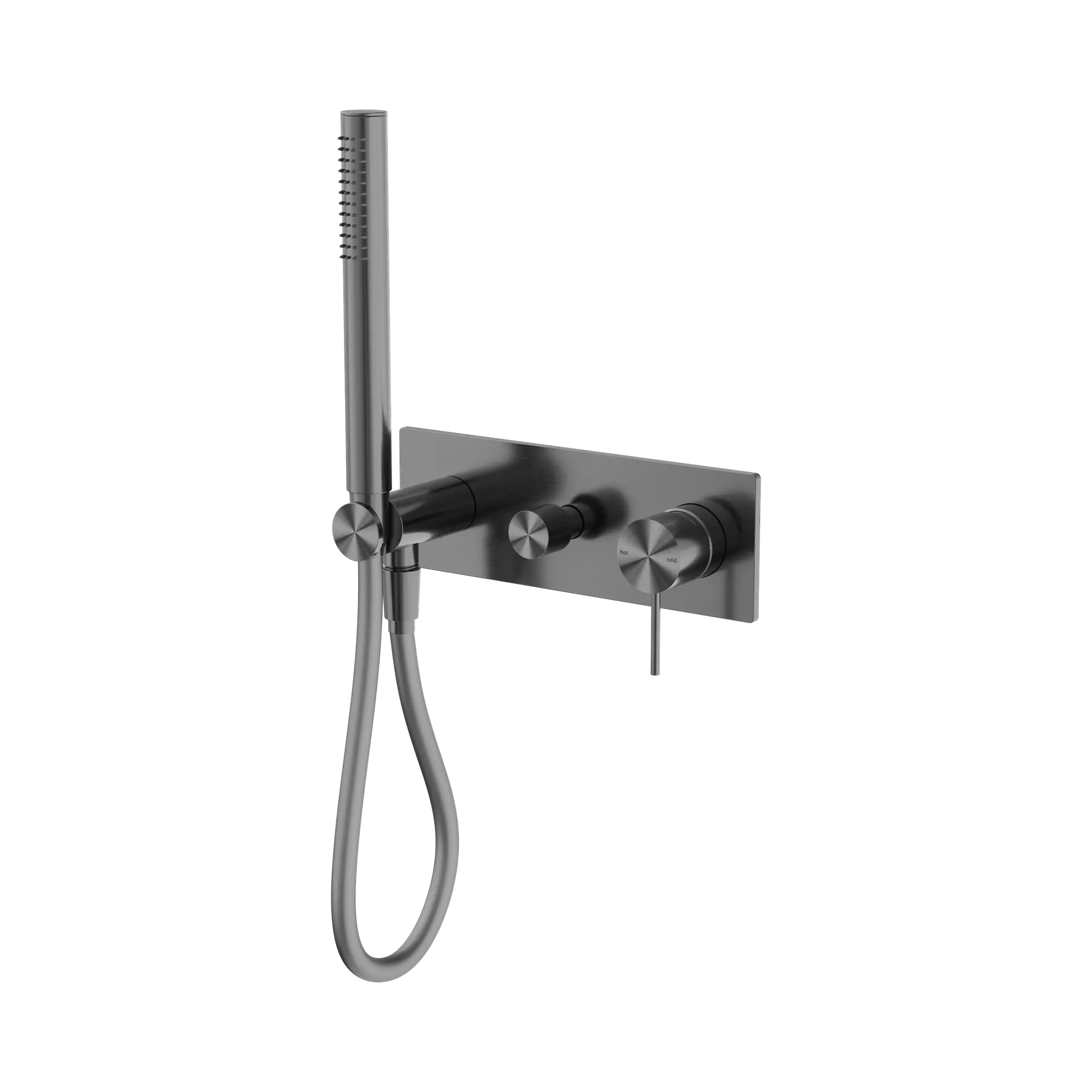 NR221903e GM Mecca Shower Mixer With Divertor System Gun Metal image 1