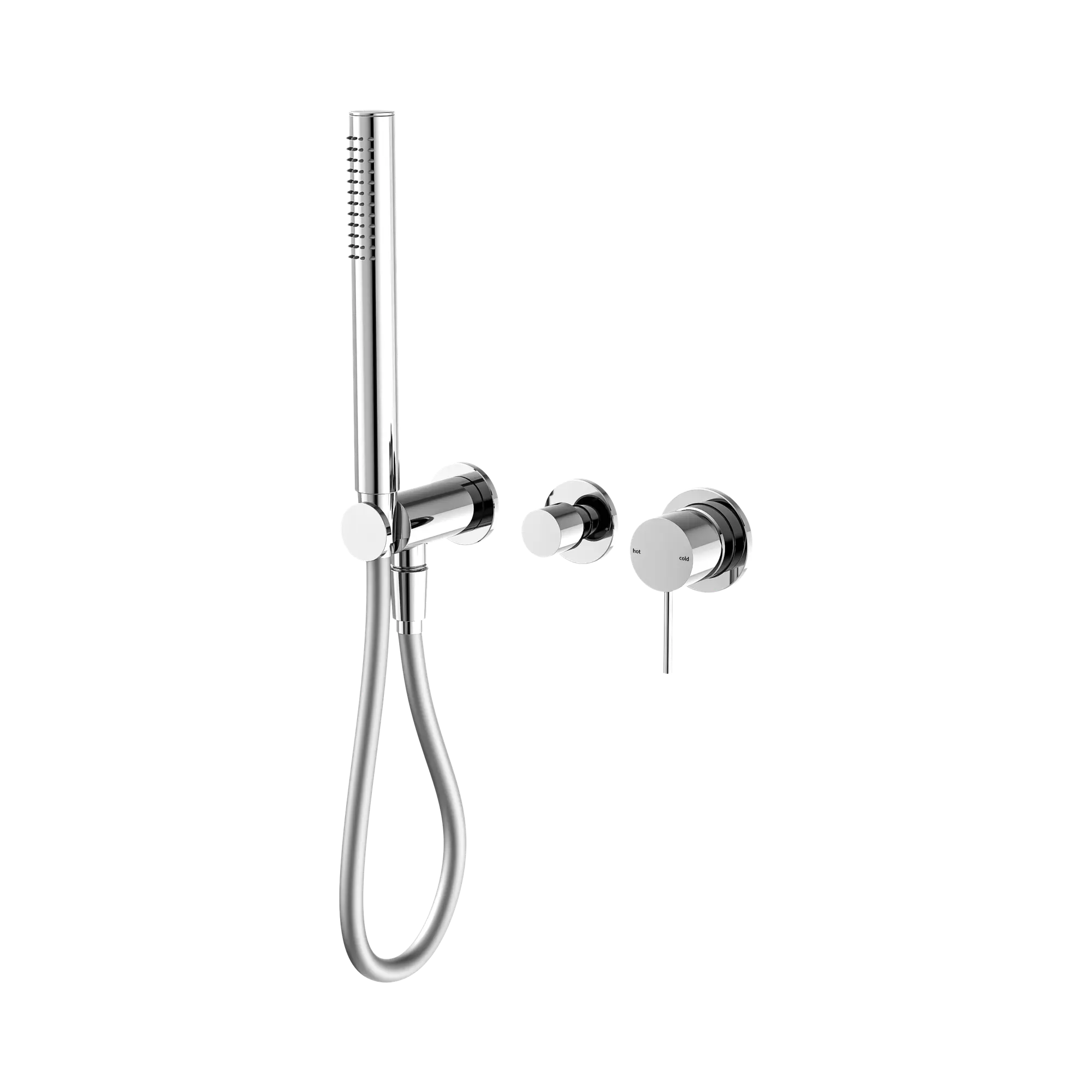 NR221903f CH Mecca Shower Mixer With Divertor System Seperate Back Plate Chrome image 1