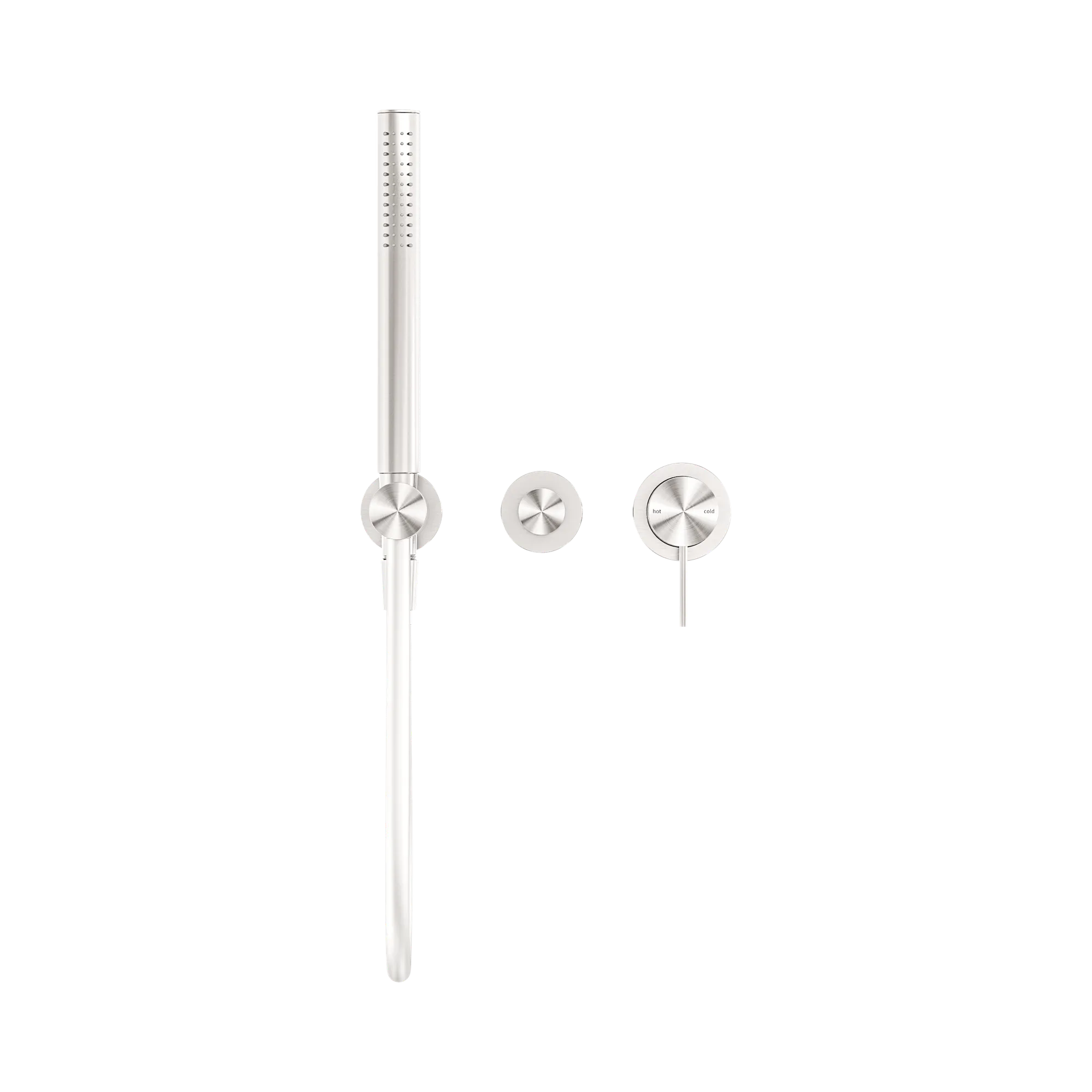 NR221903f BN Mecca Shower Mixer With Divertor System Seperate Back Plate Brushed Nickel image 2