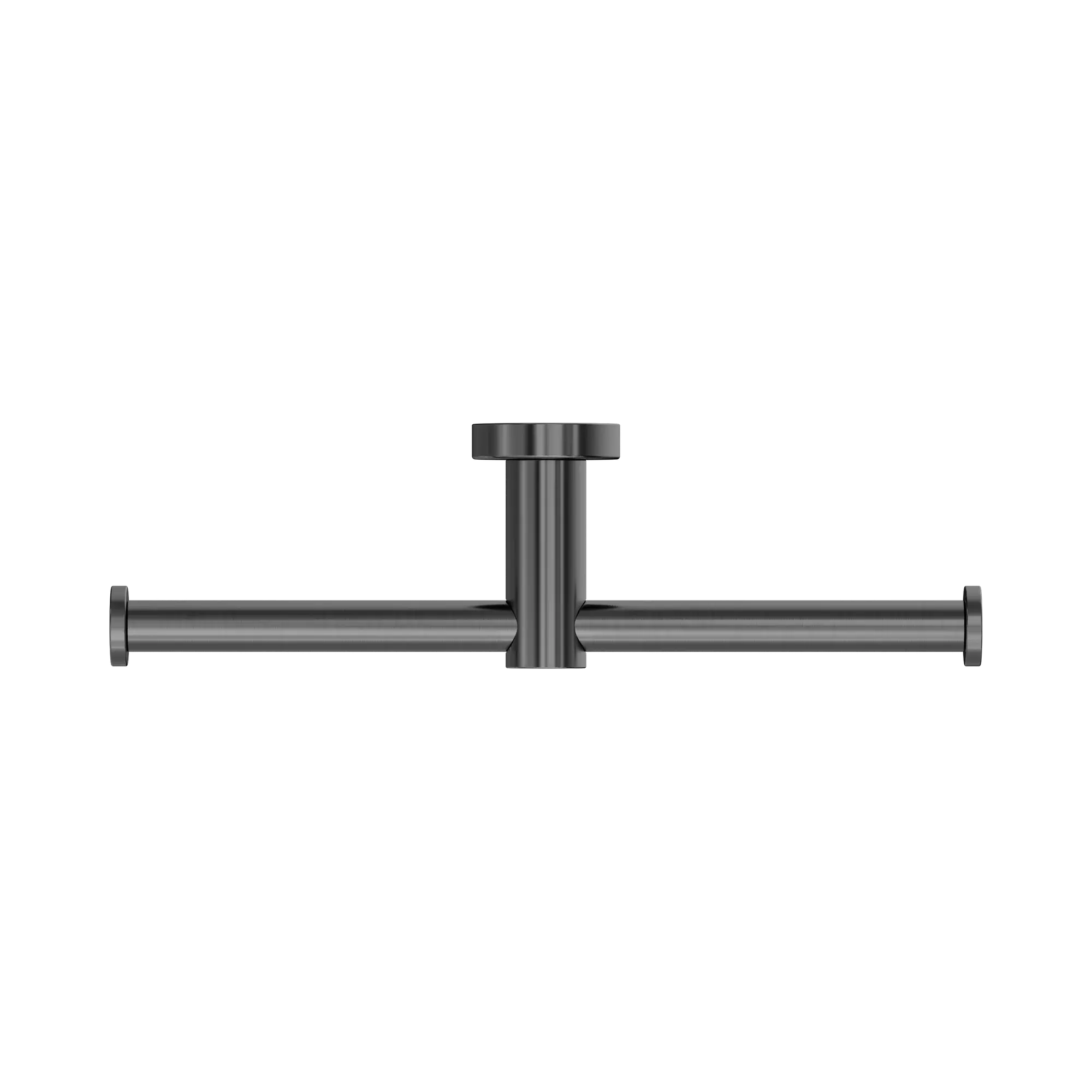 NR1986d GM Mecca Double Toilet Roll Holder Gun Metal image 2