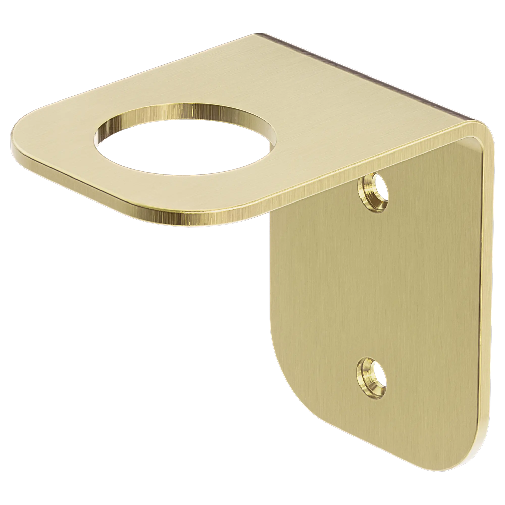 NR1985 BG Mecca Soap Bottle Holder Brushed Gold image 1