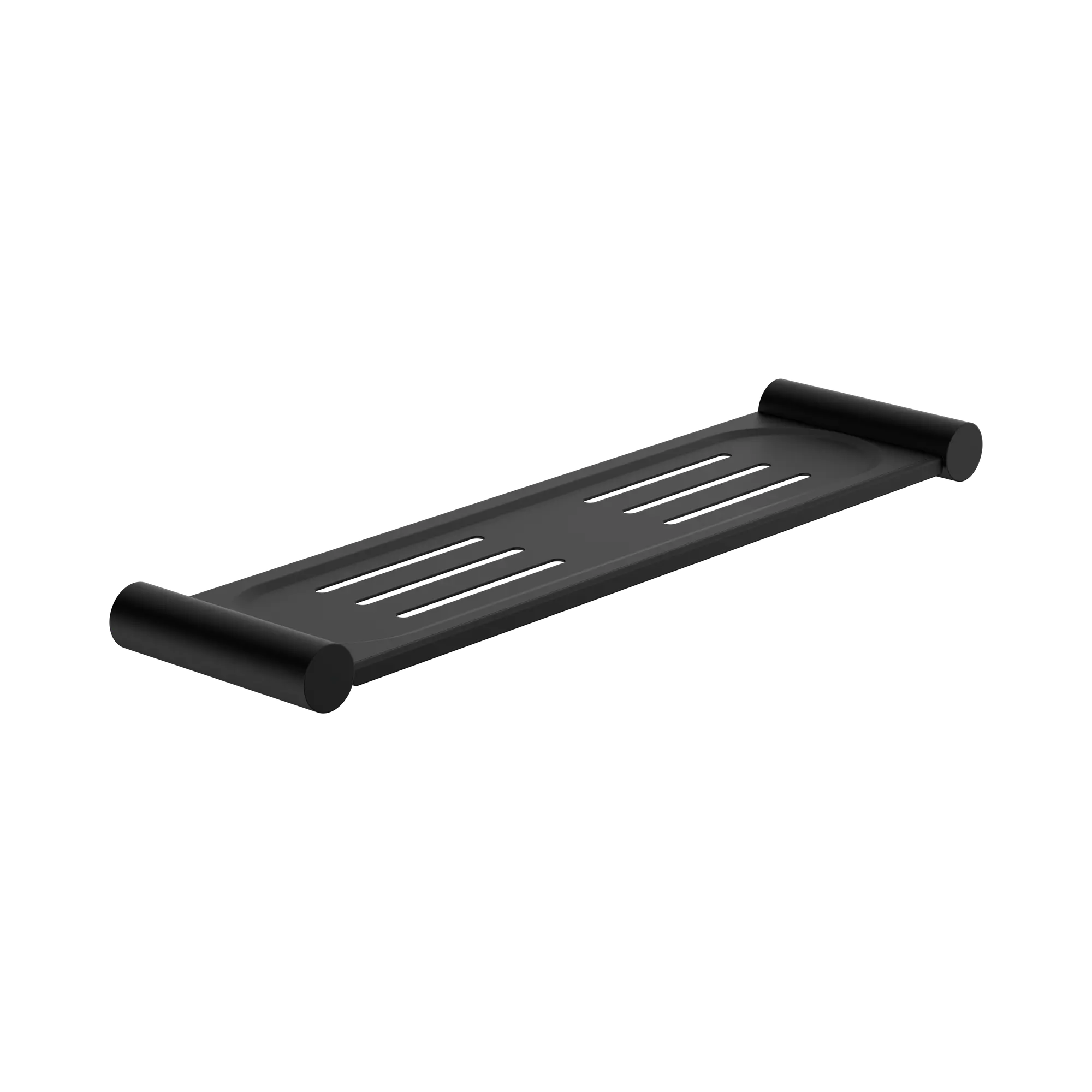 NR2387a MB New Mecca Metal Shower Shelf Matte Black image 1