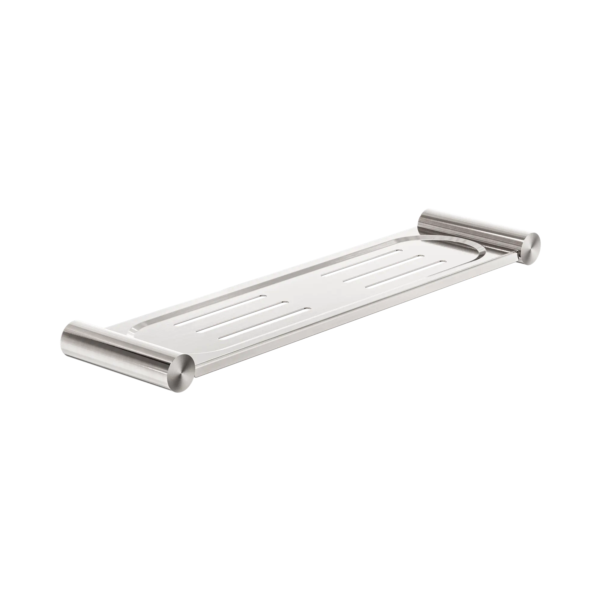 NR2387a BN New Mecca Metal Shower Shelf Brushed Nickel image 1