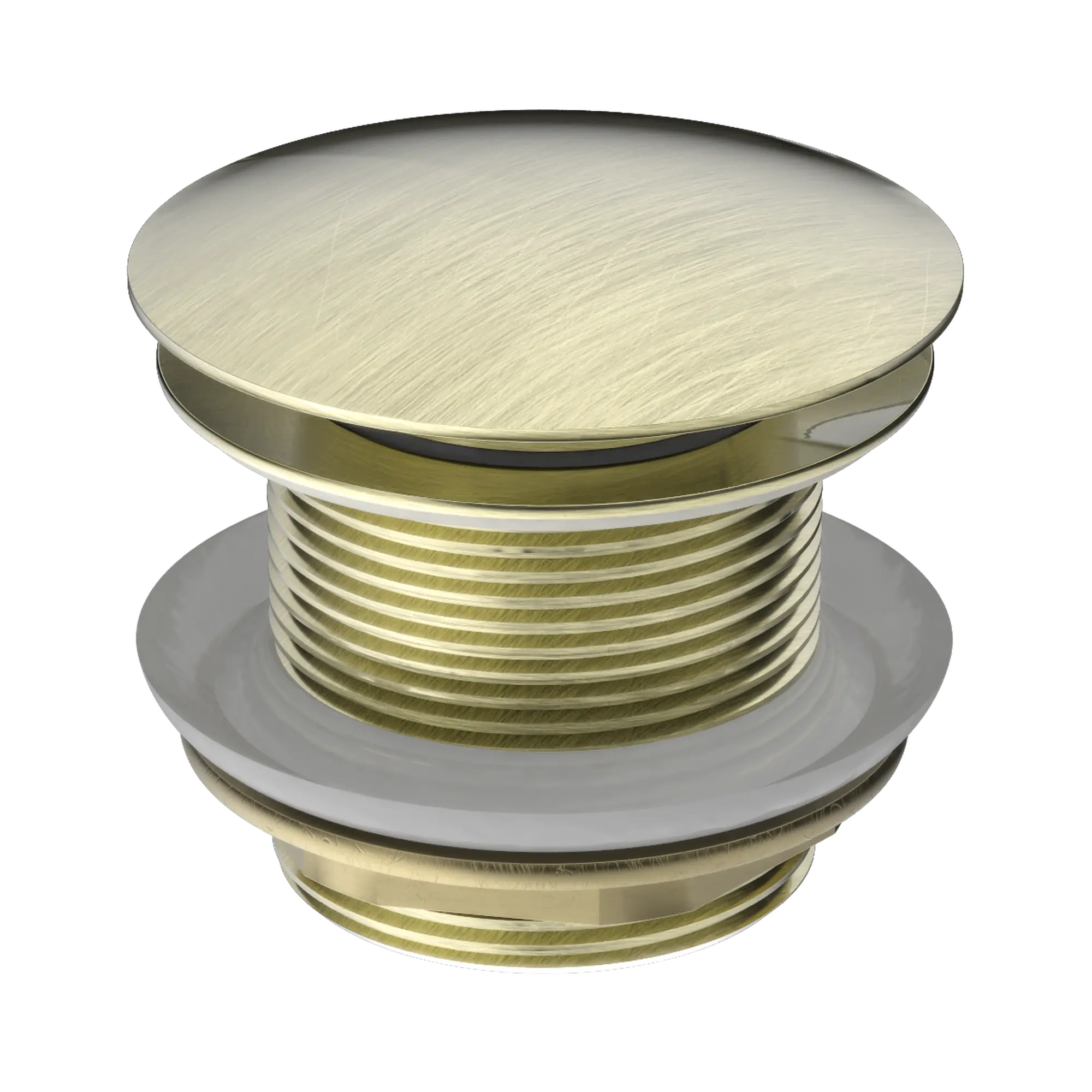 NRA707 AB 40mm Bath Pop Up Plug With Removable Waste No Overflow Aged Brass image 1