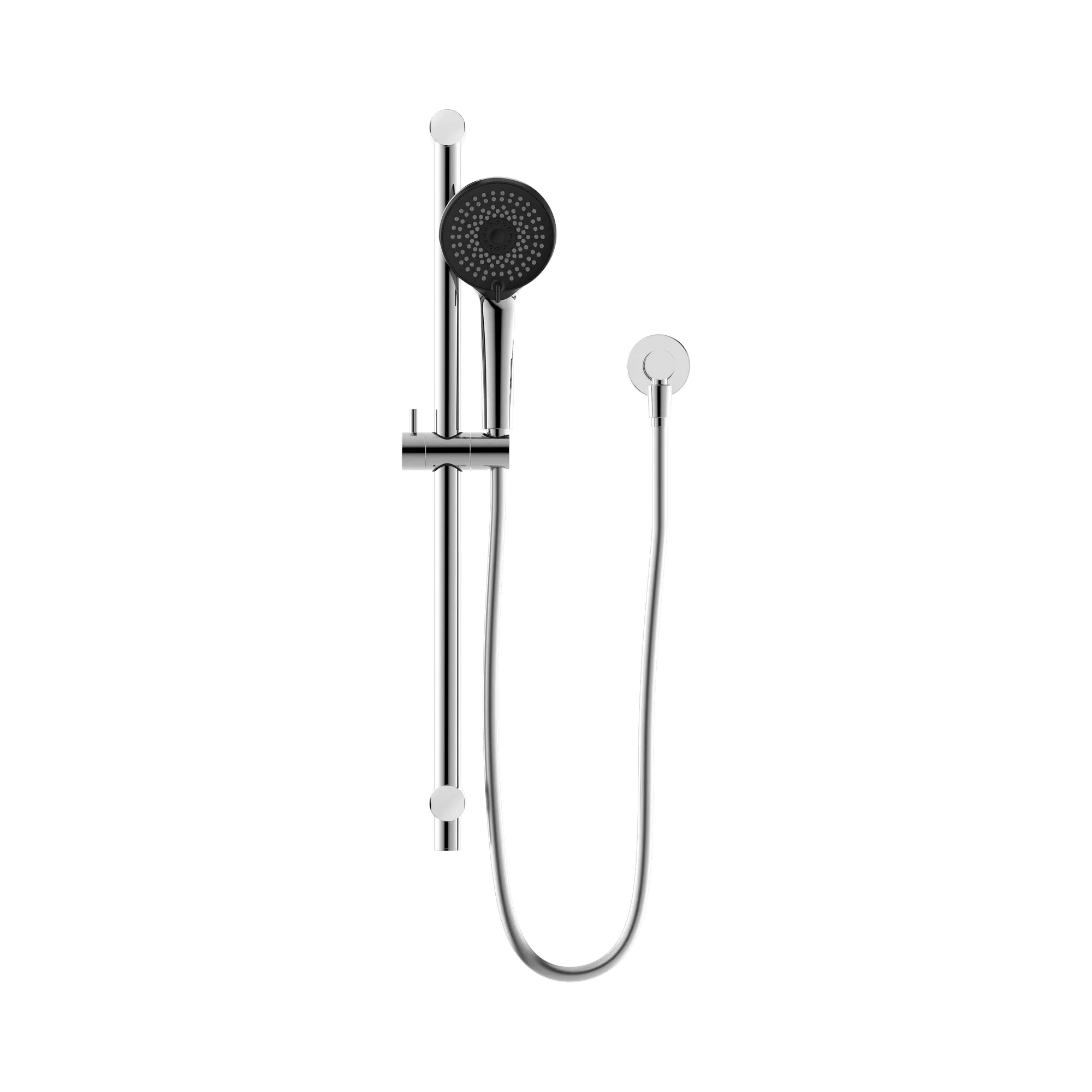 NR318 CH Round Metal Project Rail Shower Chrome image 2